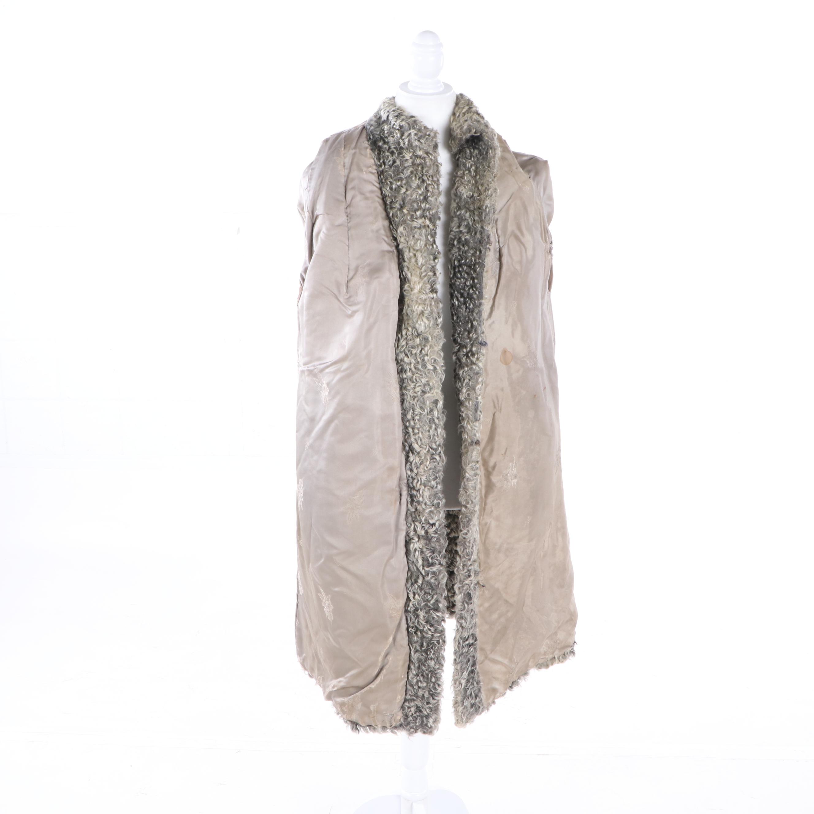 Women's Furs by Freedman Grey Persian Lamb Fur Coat, Vintage