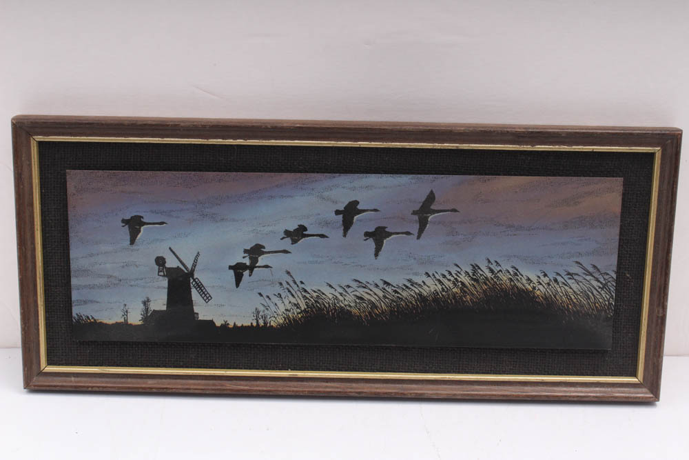 Jo and Estelle Parish Titanium Color Etchings