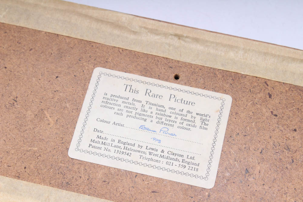 Jo and Estelle Parish Titanium Color Etchings