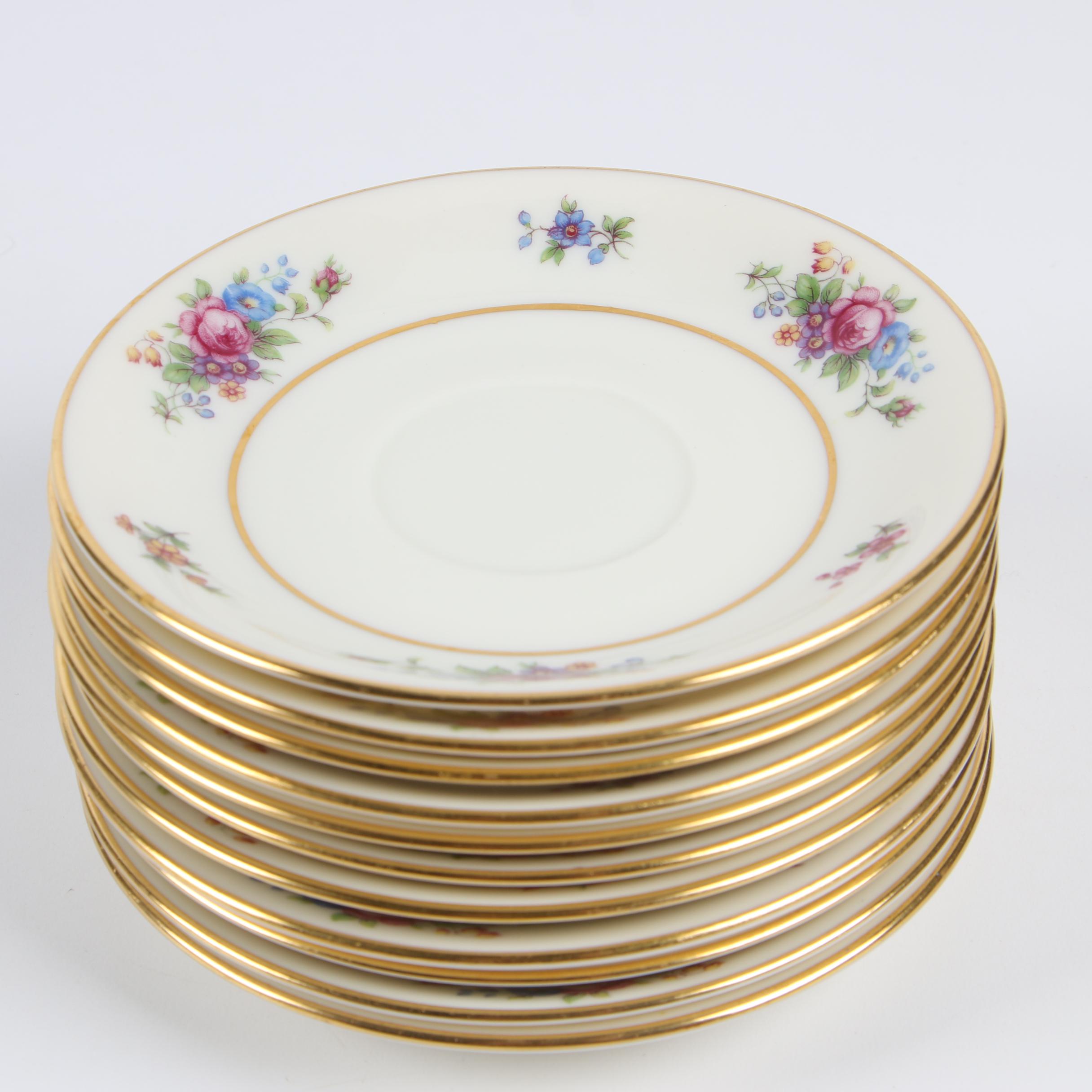 Lenox "Lenox Rose" Bone China Dinnerware for Twelve, Early 20th Century