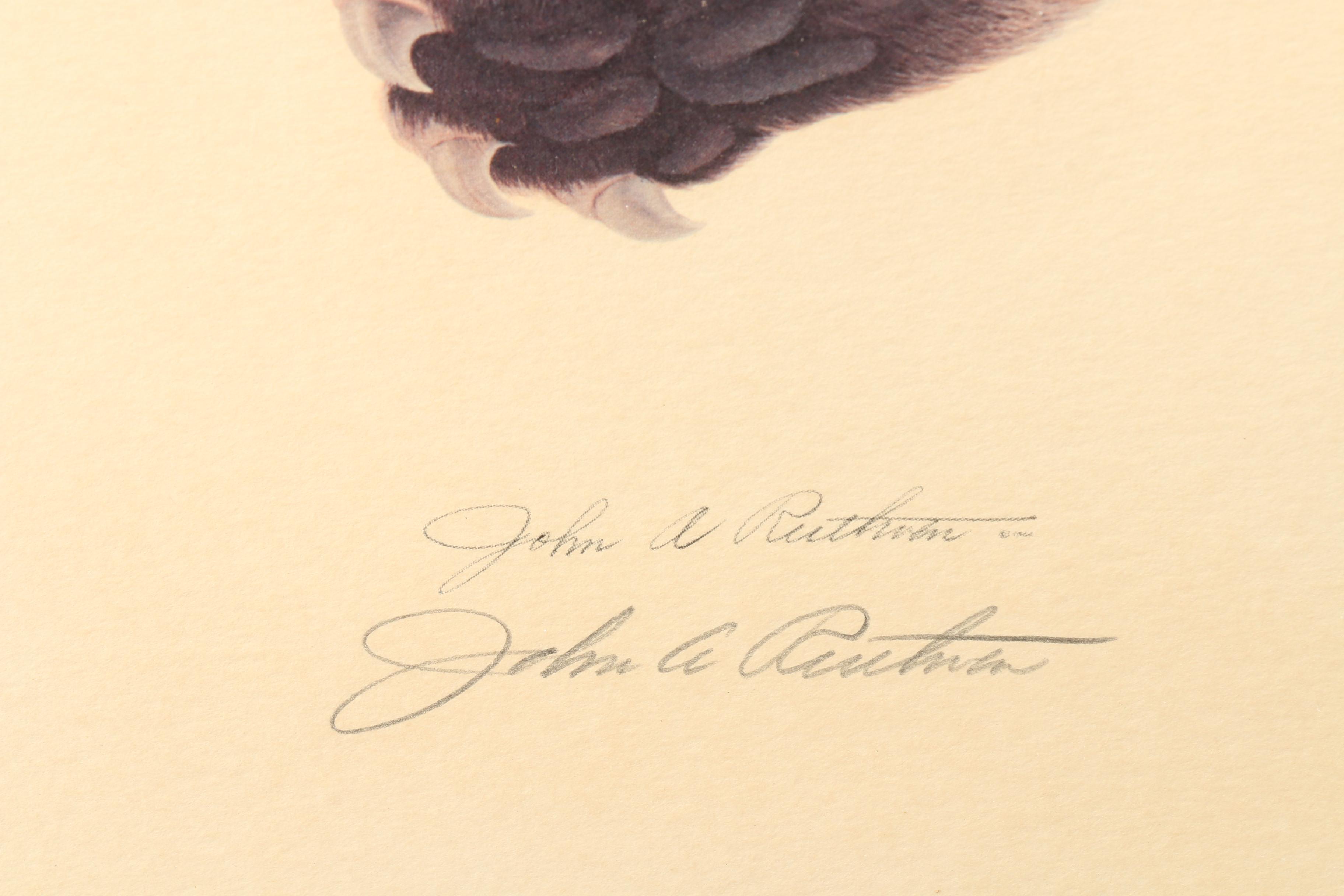 John Ruthven Offset Lithograph "Bengal Tiger"