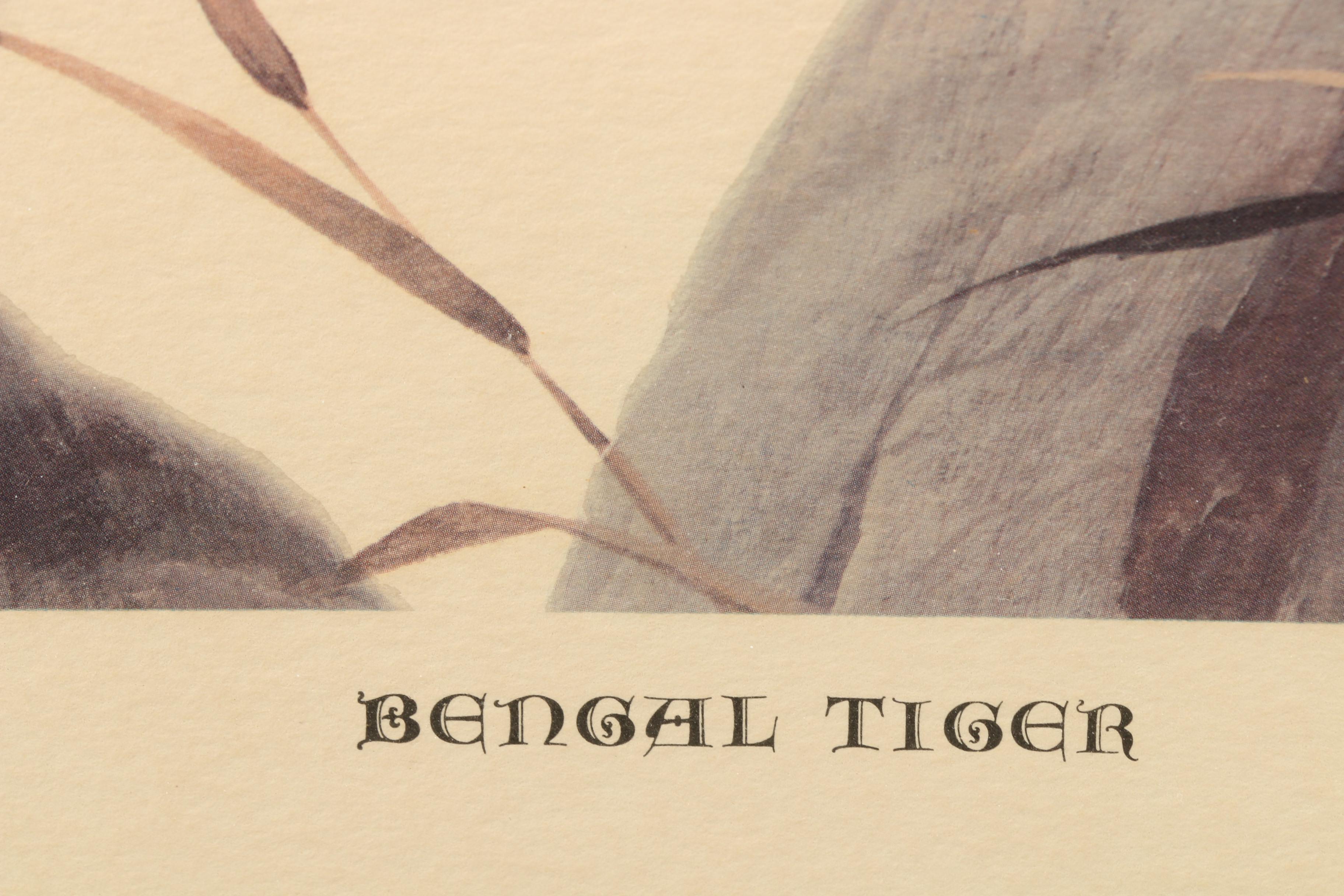 John Ruthven Offset Lithograph "Bengal Tiger"