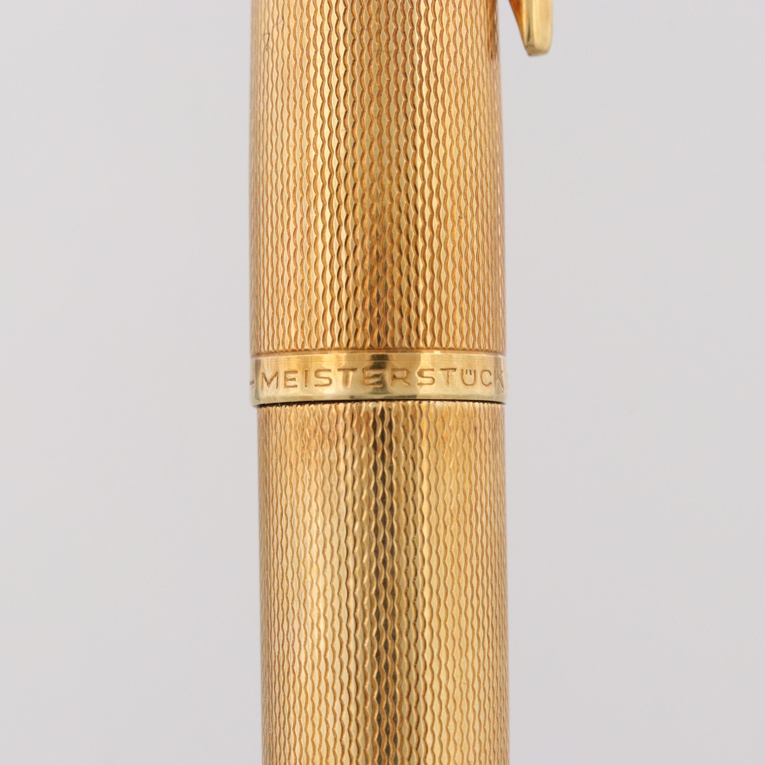 Montblanc Meisterstück 18K Yellow Gold Fountain Pen