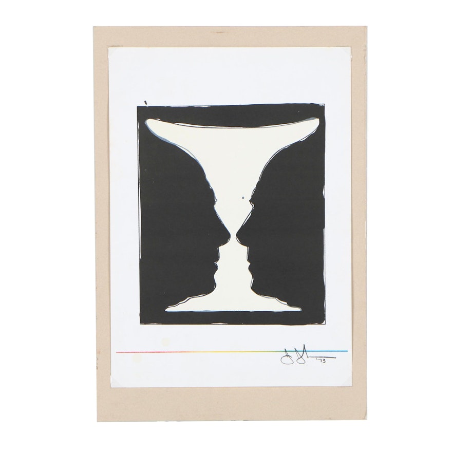 Lithographic Reproduction after Jasper Johns "Cup 2 Picasso"