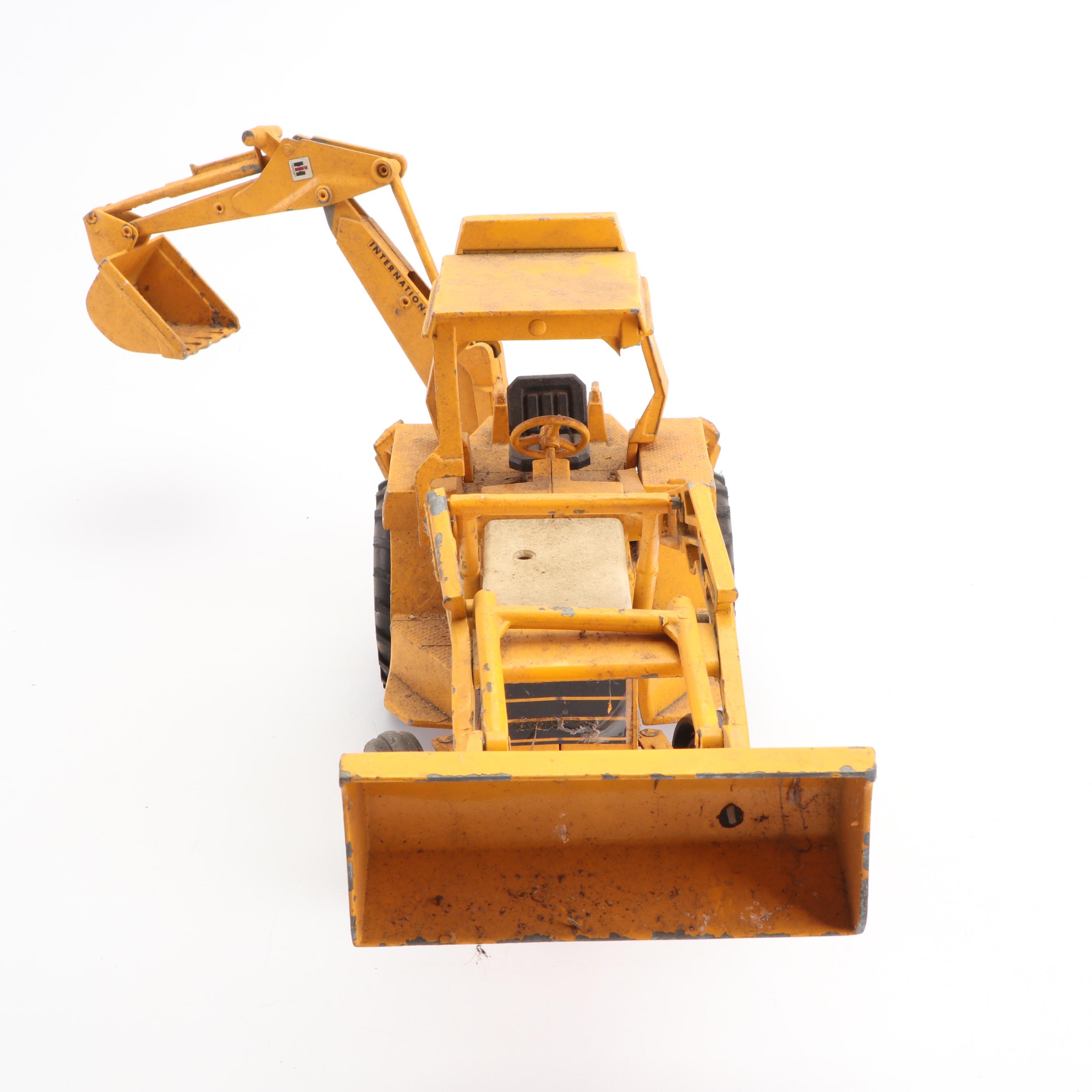 Mid Century ERTL International Harvester Backhoe Truck and Tonka Trucks