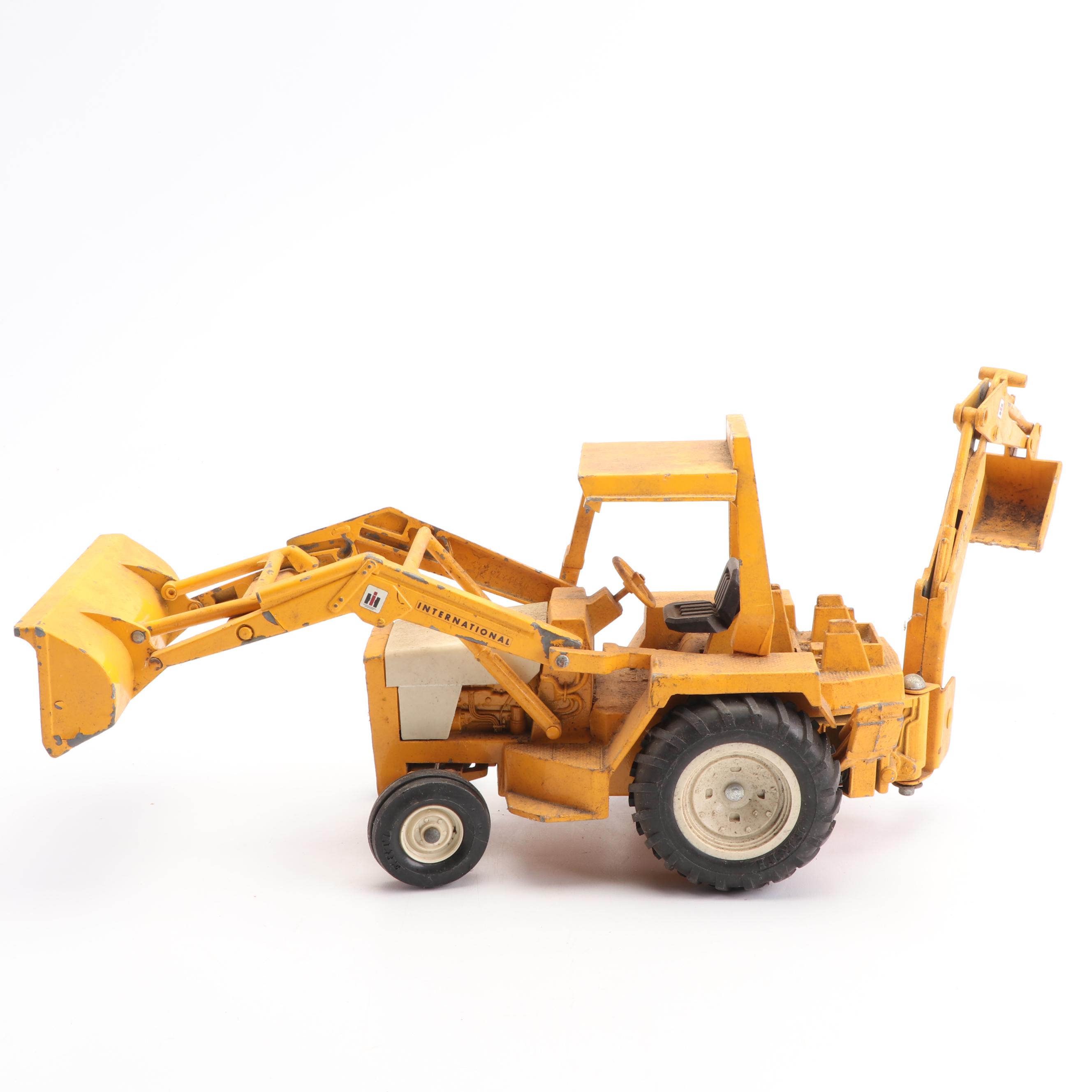 Mid Century ERTL International Harvester Backhoe Truck and Tonka Trucks