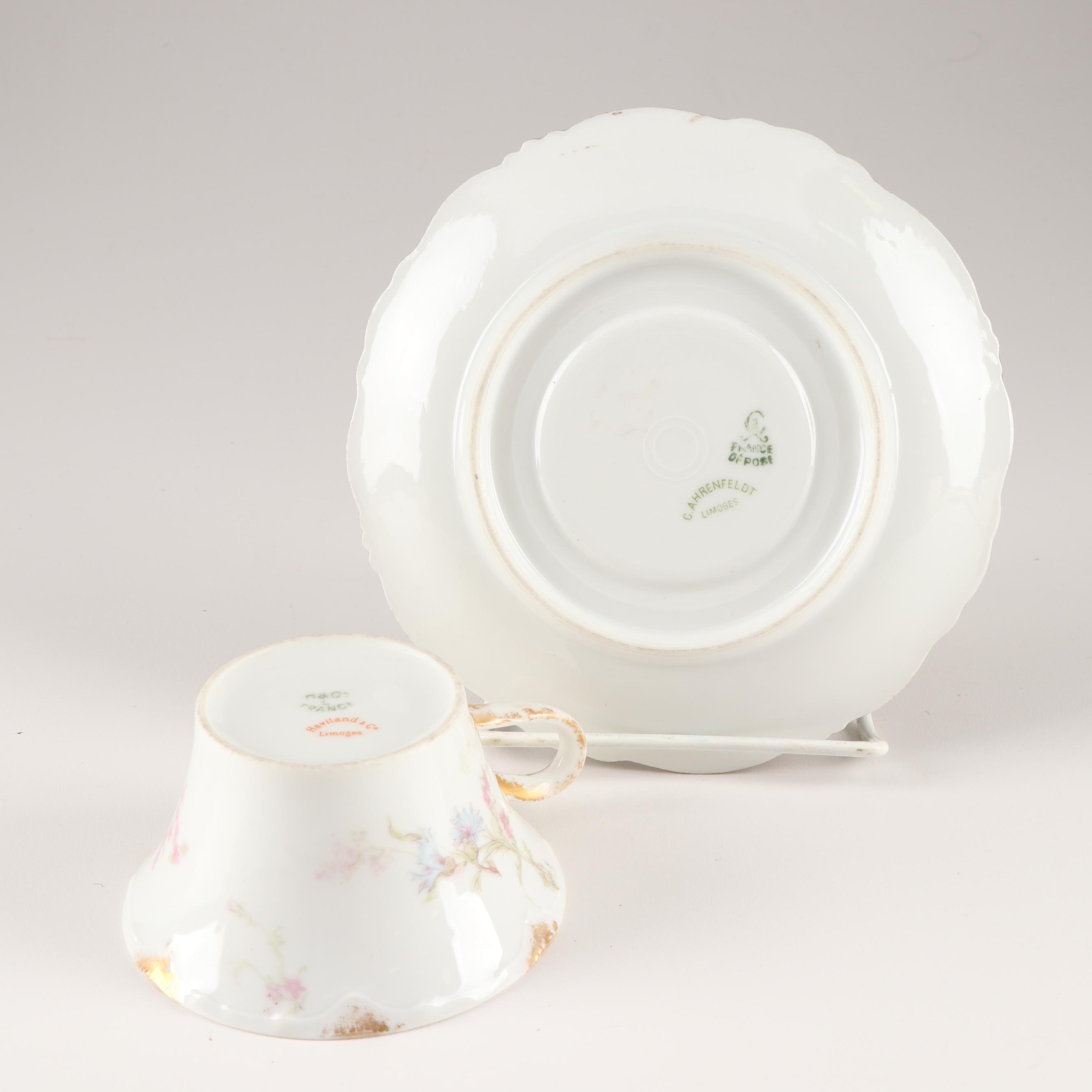 Haviland & Co. and C. Ahrenfeldt Dinnerware Grouping