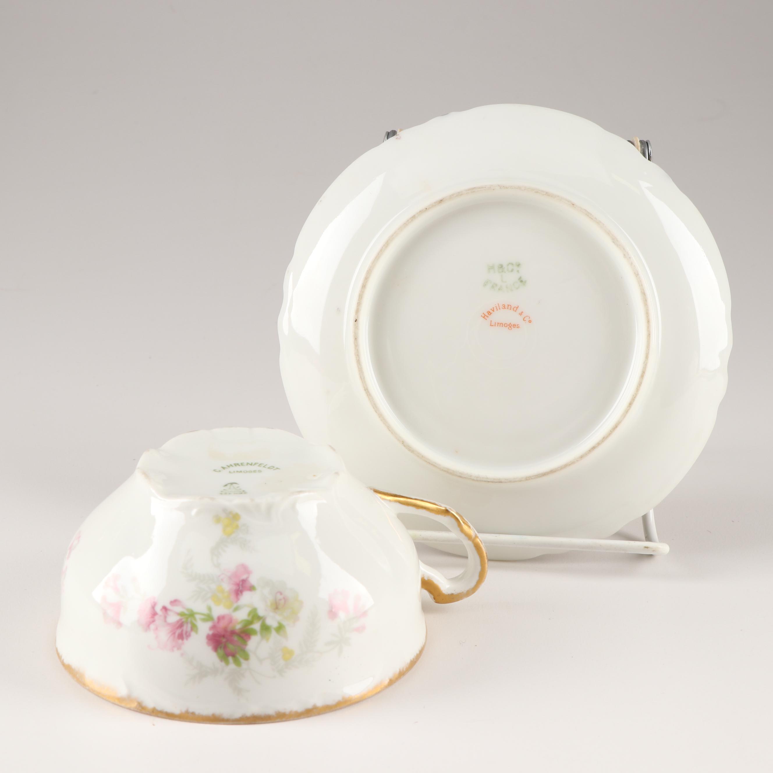 Haviland & Co. and C. Ahrenfeldt Dinnerware Grouping