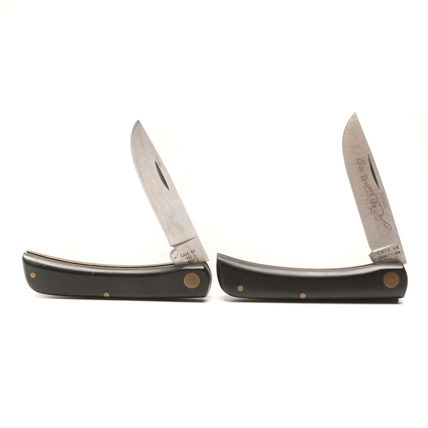 Two Vintage Case "2137" Folding Pocket Knives