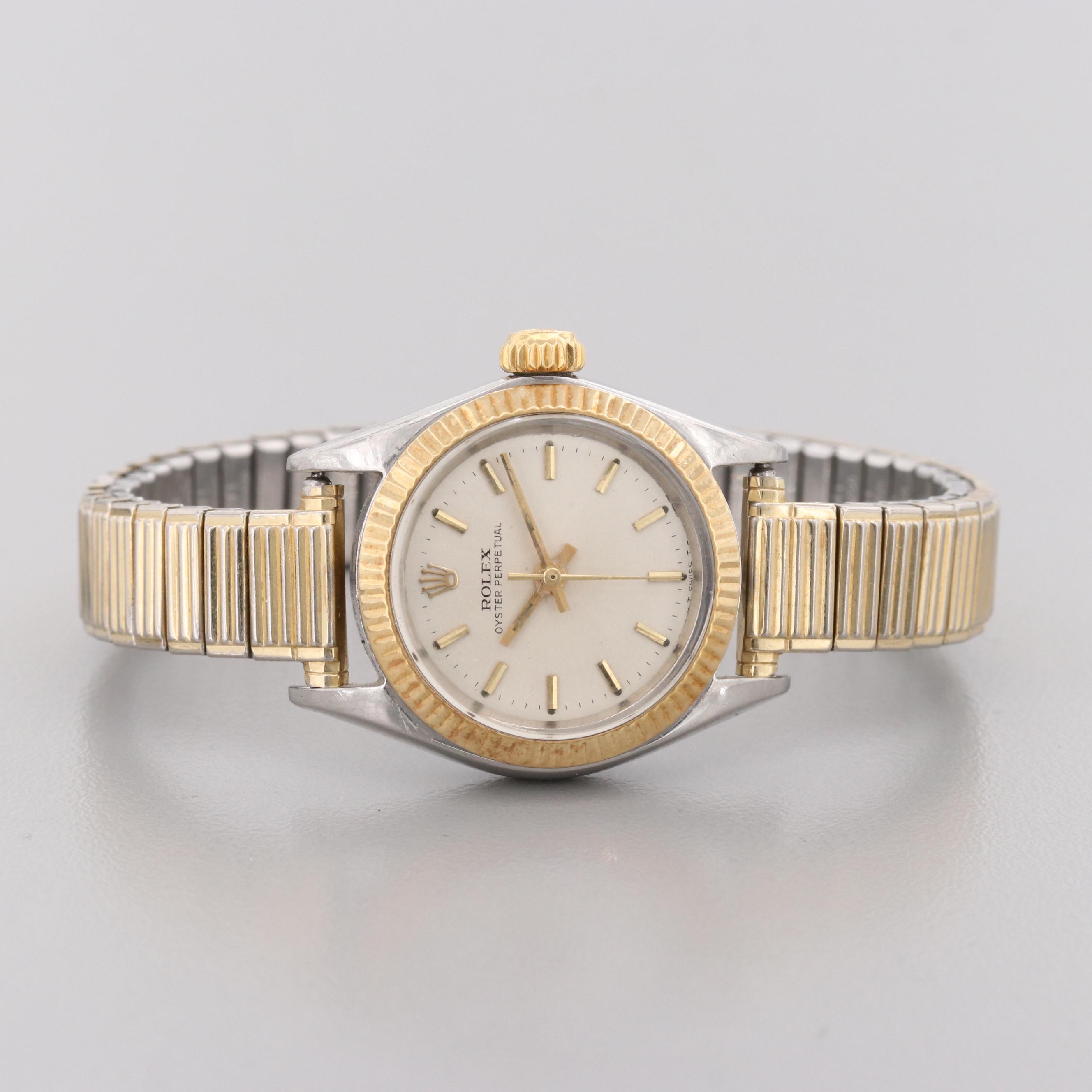 Rolex Oyster Perpetual Stainless Steel and 18K Yellow Gold Watch, 1967