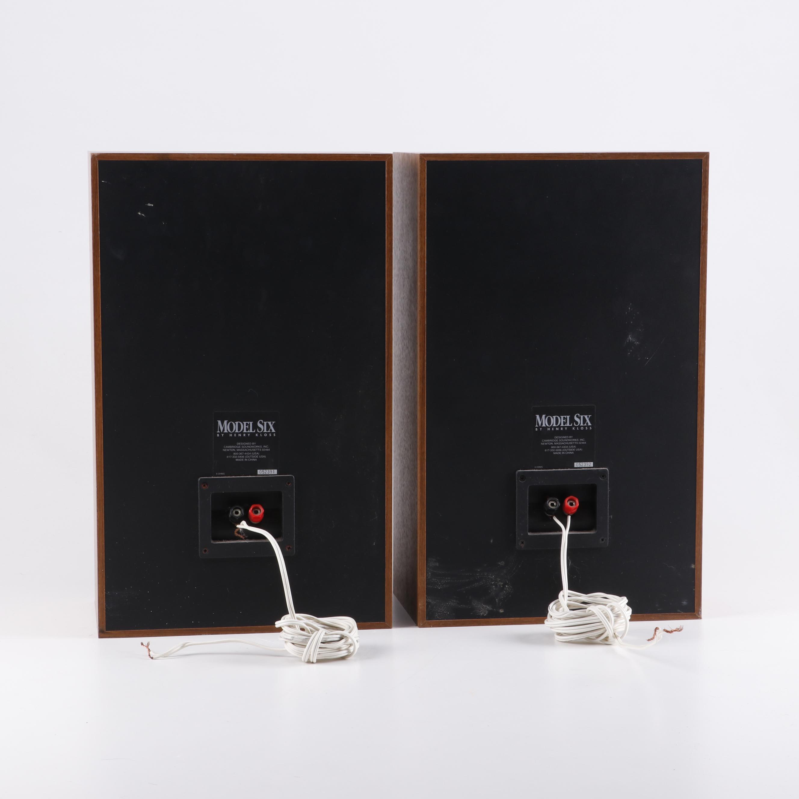 Cambridge Soundworks Model Six by Henry Kloss Speakers