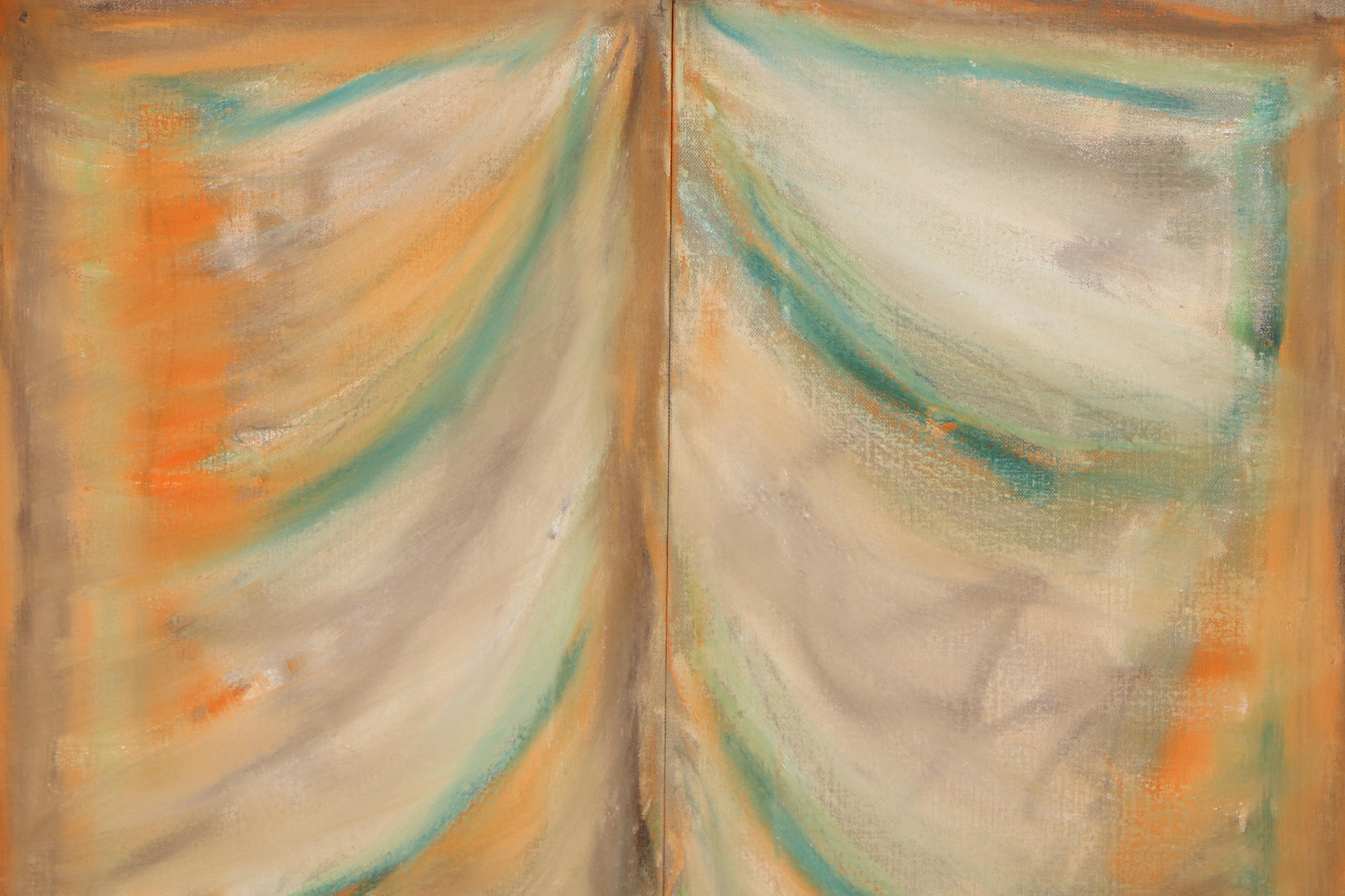 Tom Levine Abstract Oil Painting, 1988