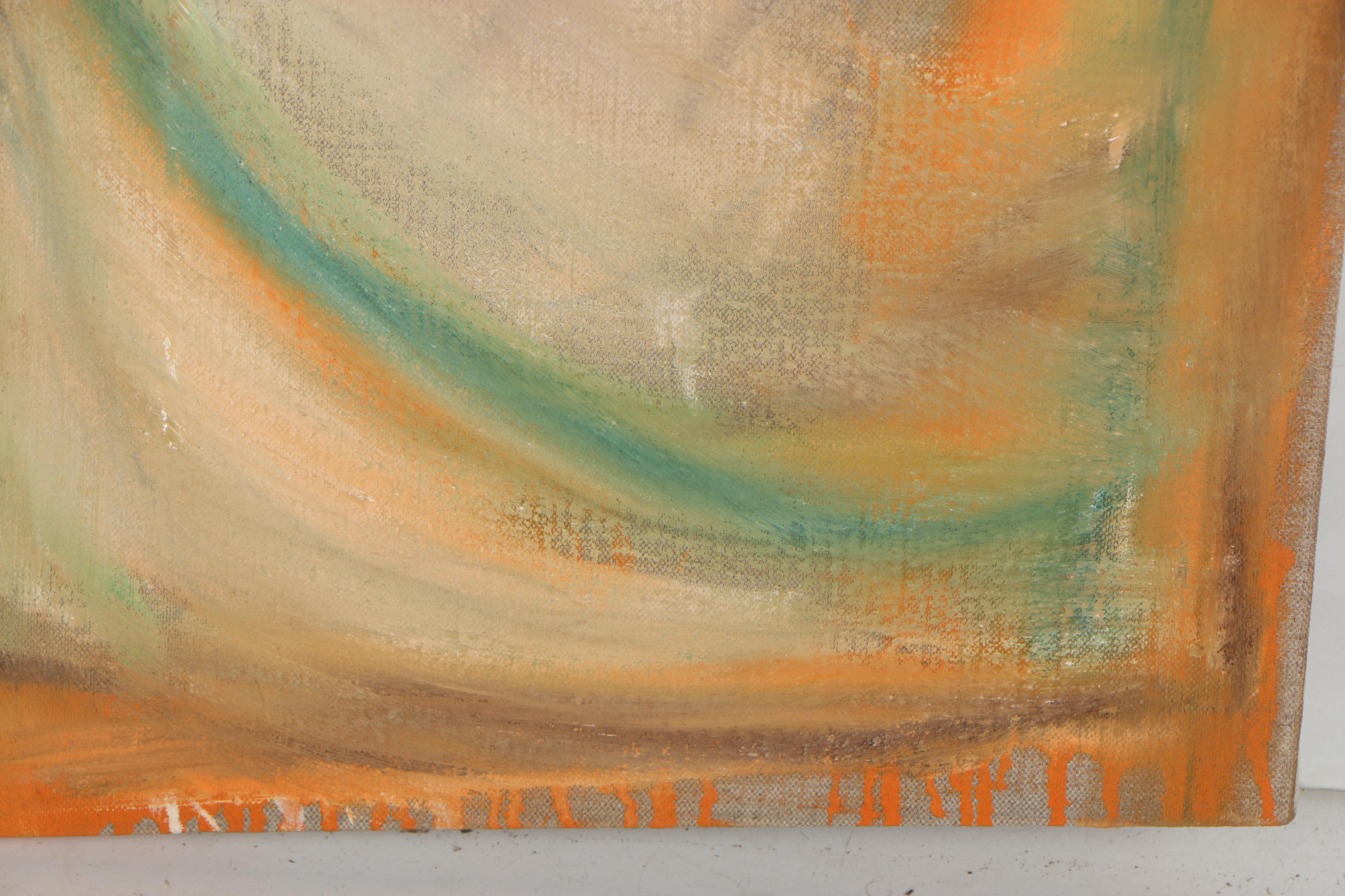 Tom Levine Abstract Oil Painting, 1988