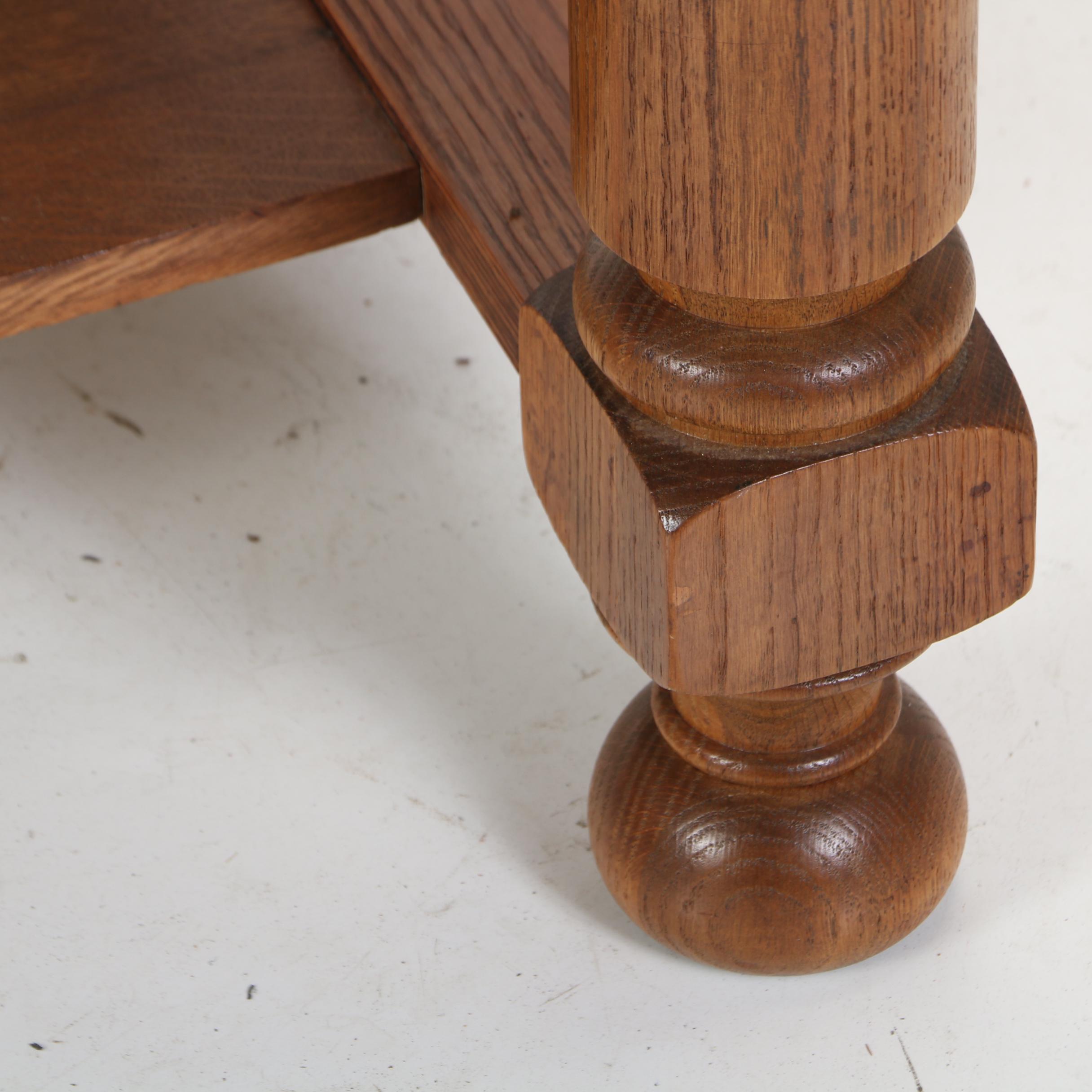 Oak "Cadillac Desk-Table" by Cadillac Cabinet Co. of Detroit, Early 20th Century