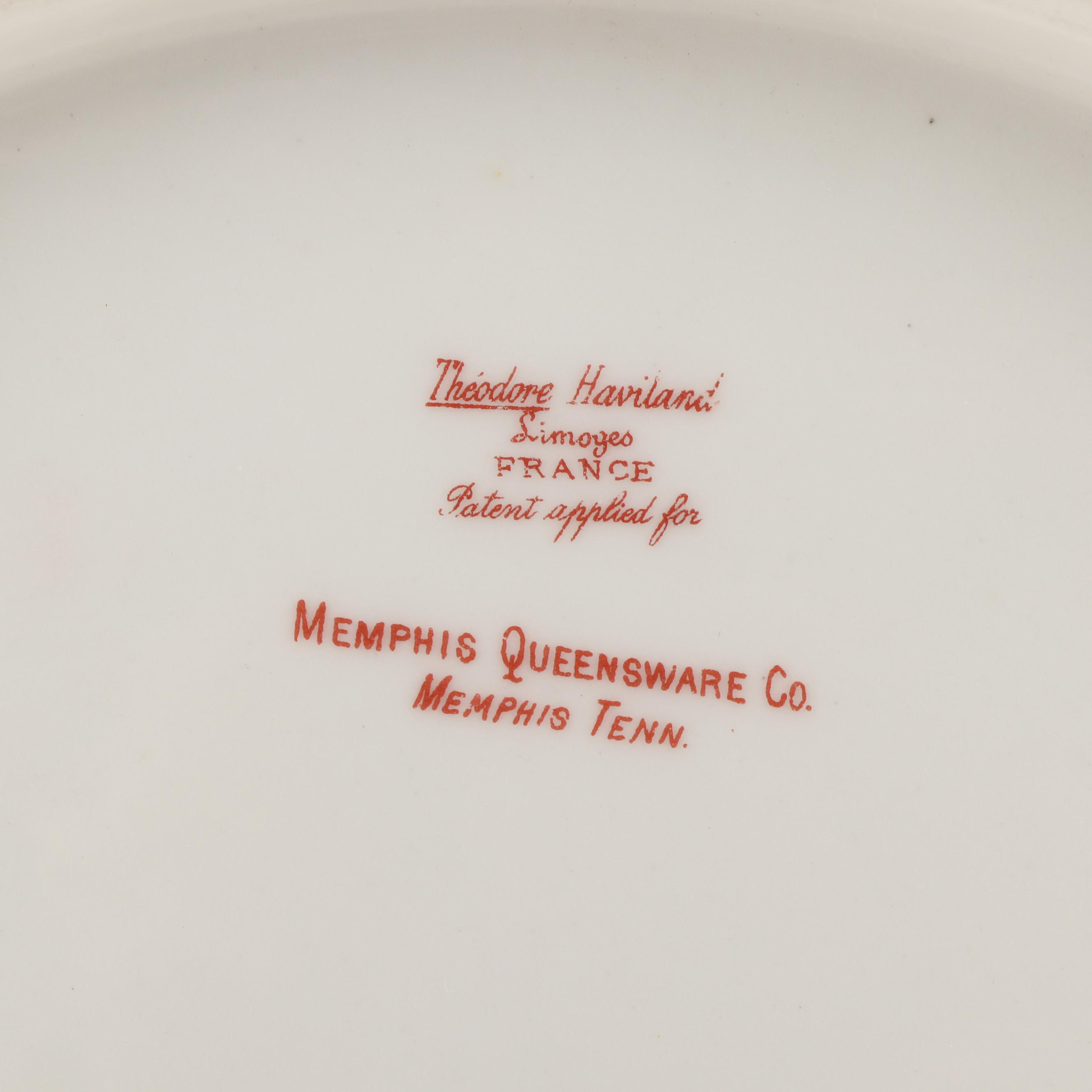 Haviland & Co. Limoges for Memphis Queensware Tableware