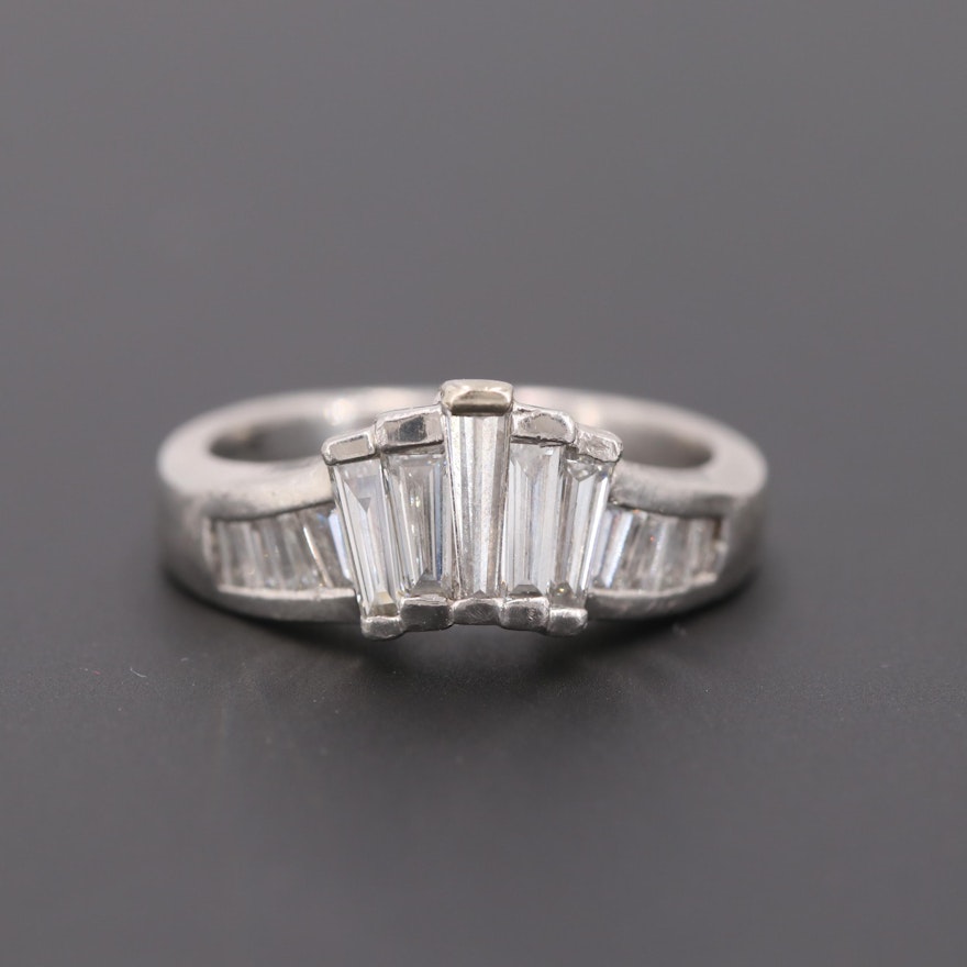 Platinum 1.50 CTW Diamond Ring