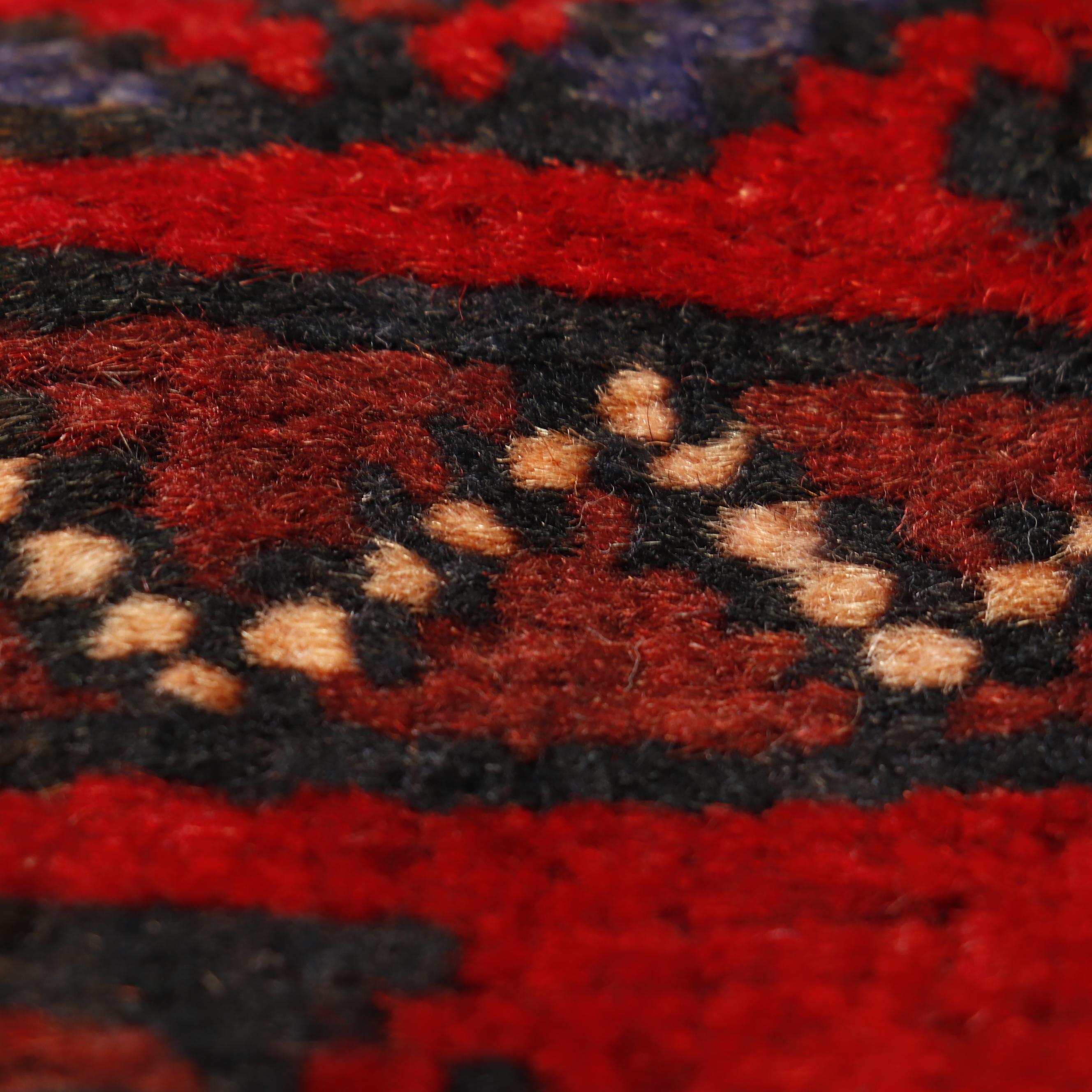 Hand-Knotted Persian Kurd Wool Area Rug