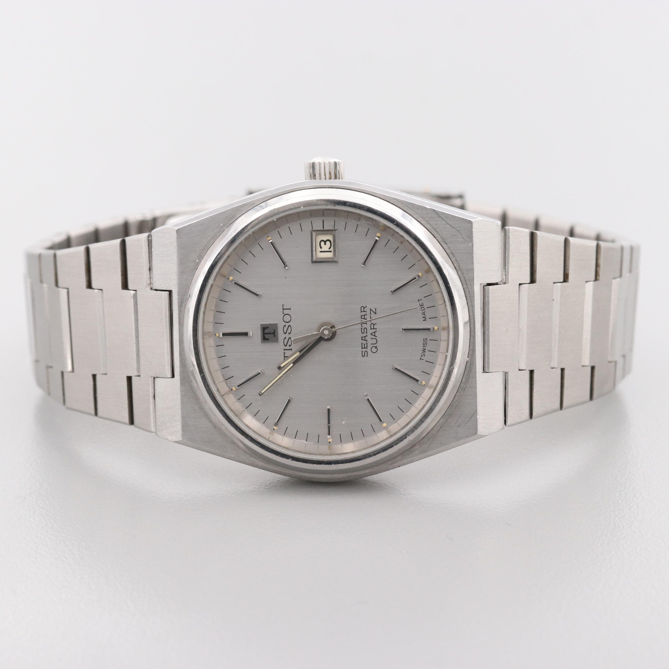 Vintage Tissot Seastar Stainless Steel Quartz Watch