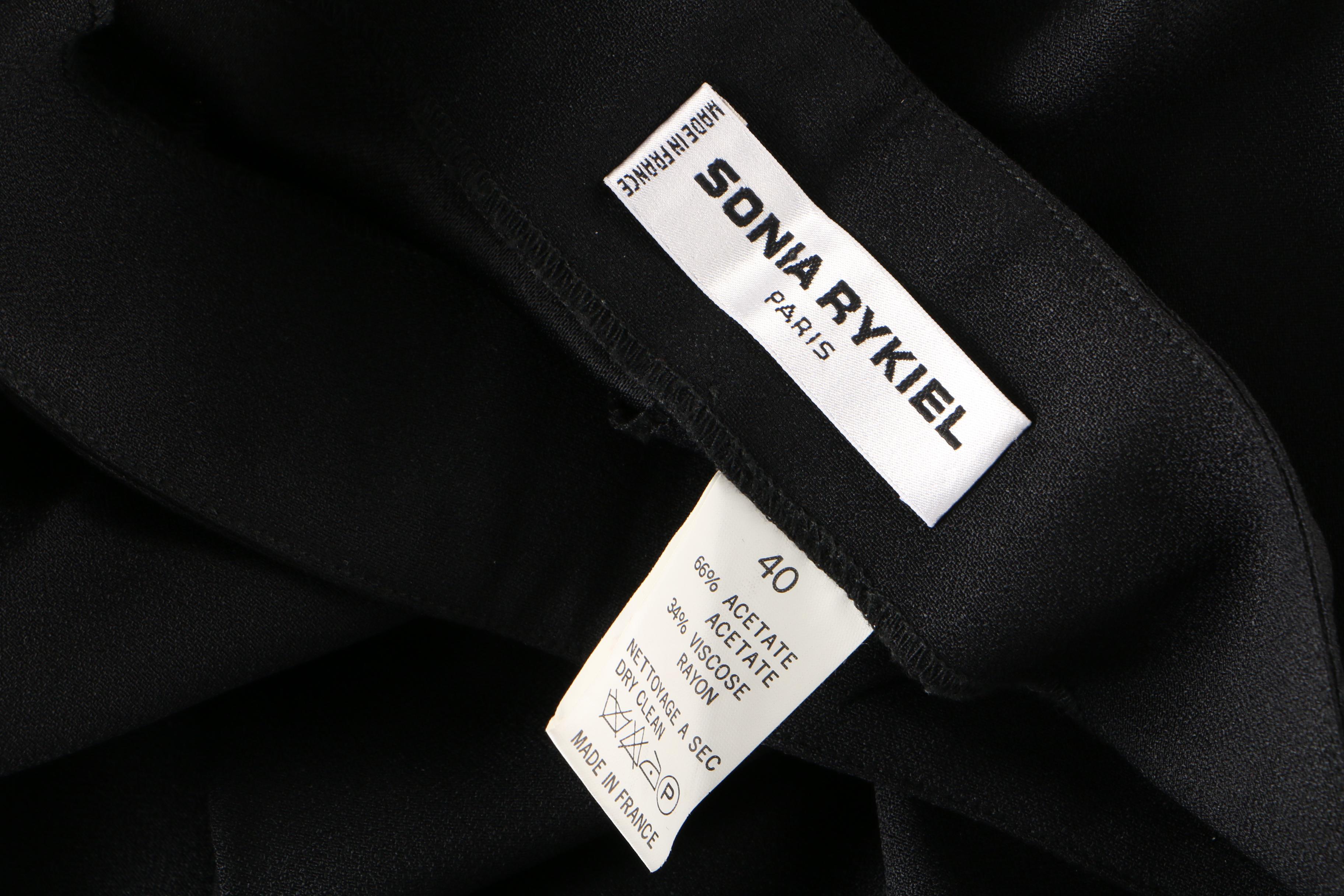 Women's Sonia Rykiel Black High Waist Pants with Prada and Trina Turk Tops