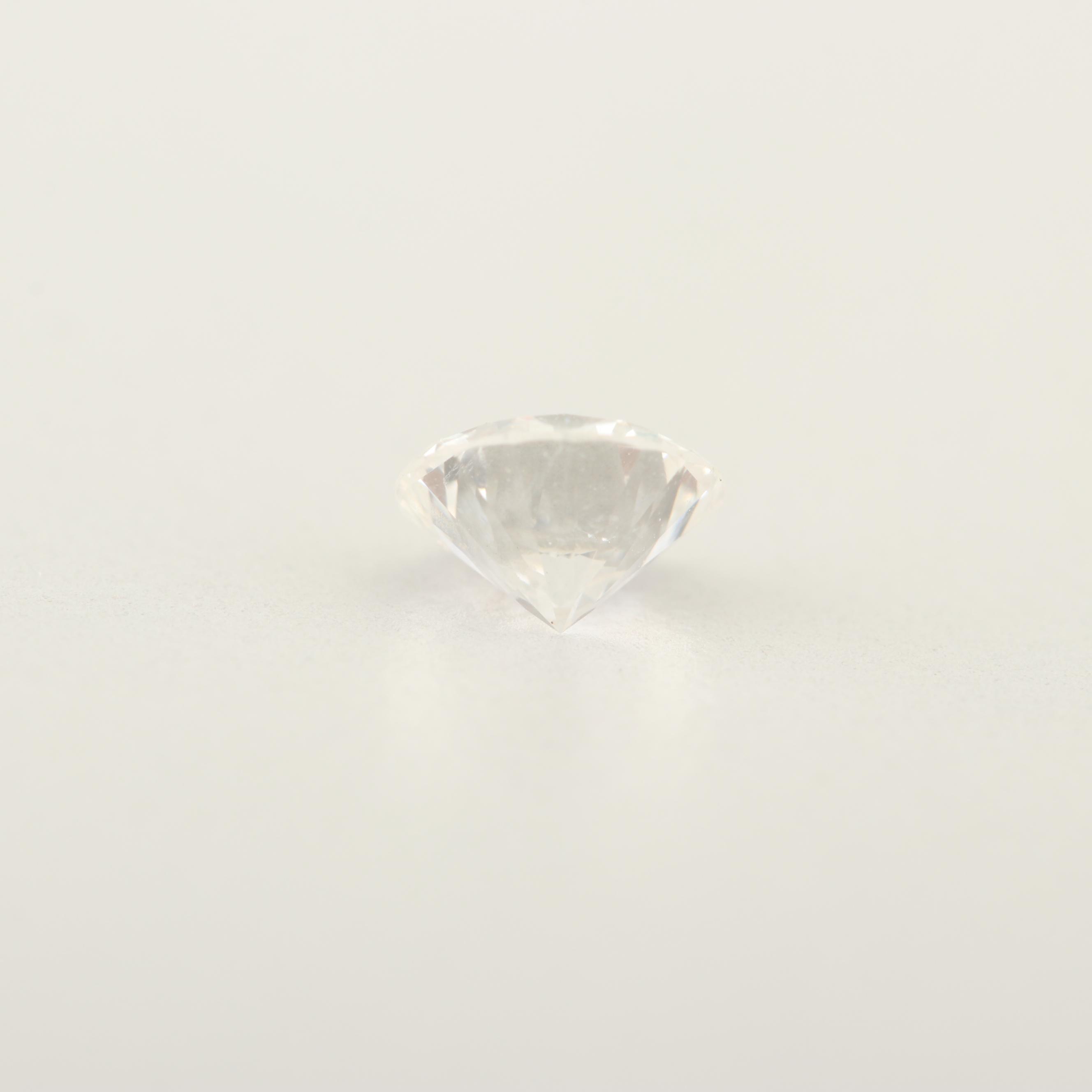 14K Two-Tone Gold Semi-Mount and Loose Diamond