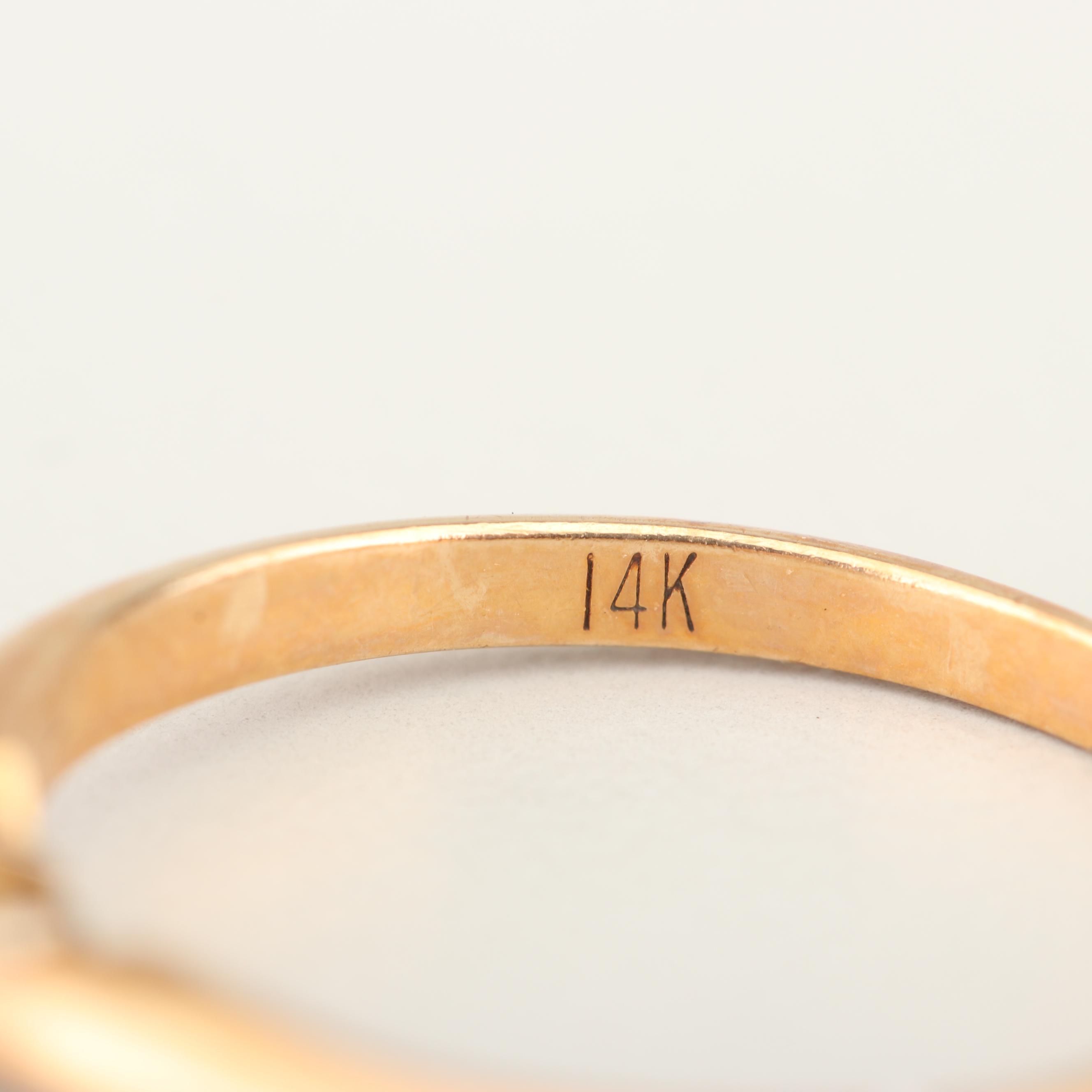 14K Two-Tone Gold Semi-Mount and Loose Diamond