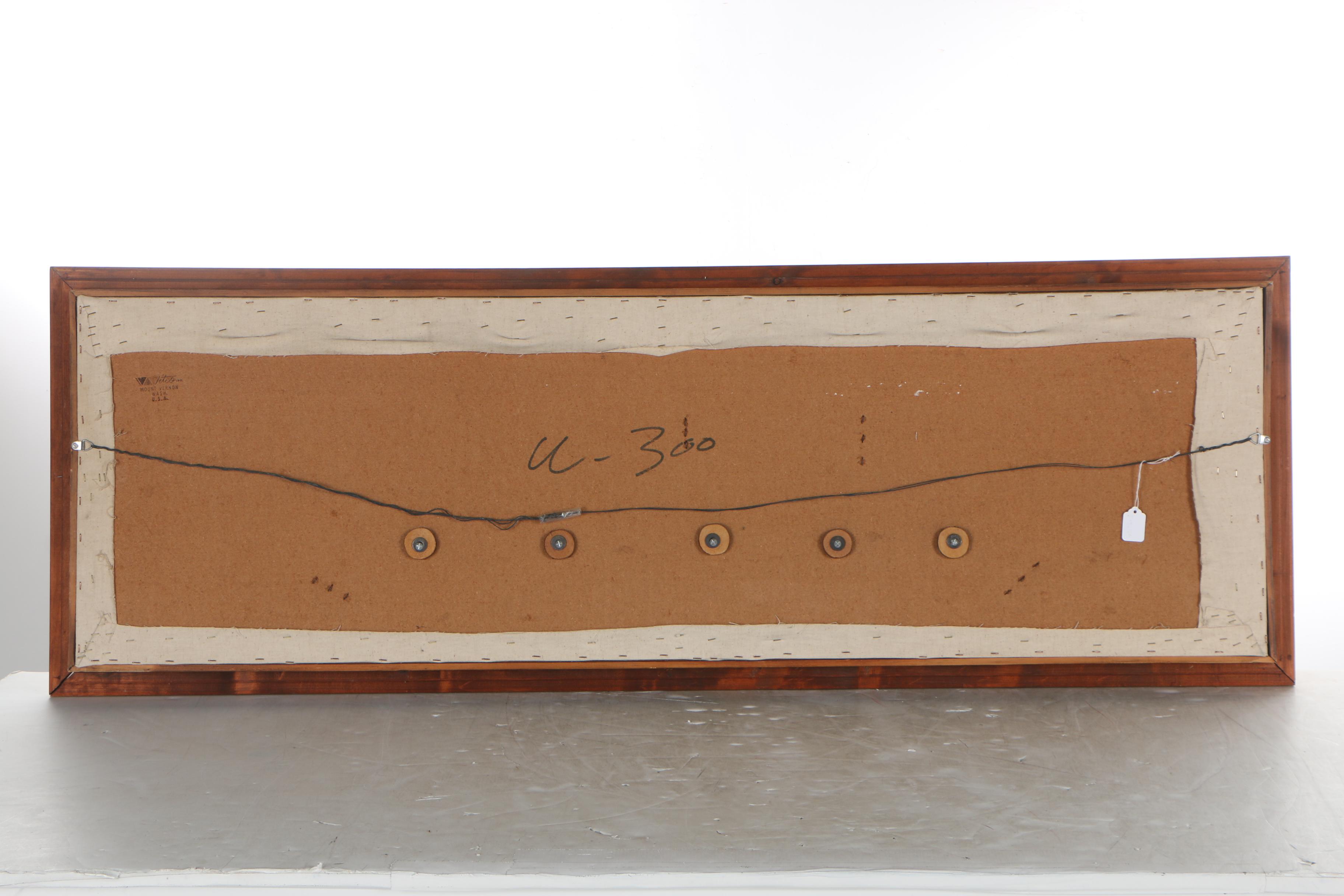 Witco Carved Wood Wall Decor "Viking Ship", Mid Century