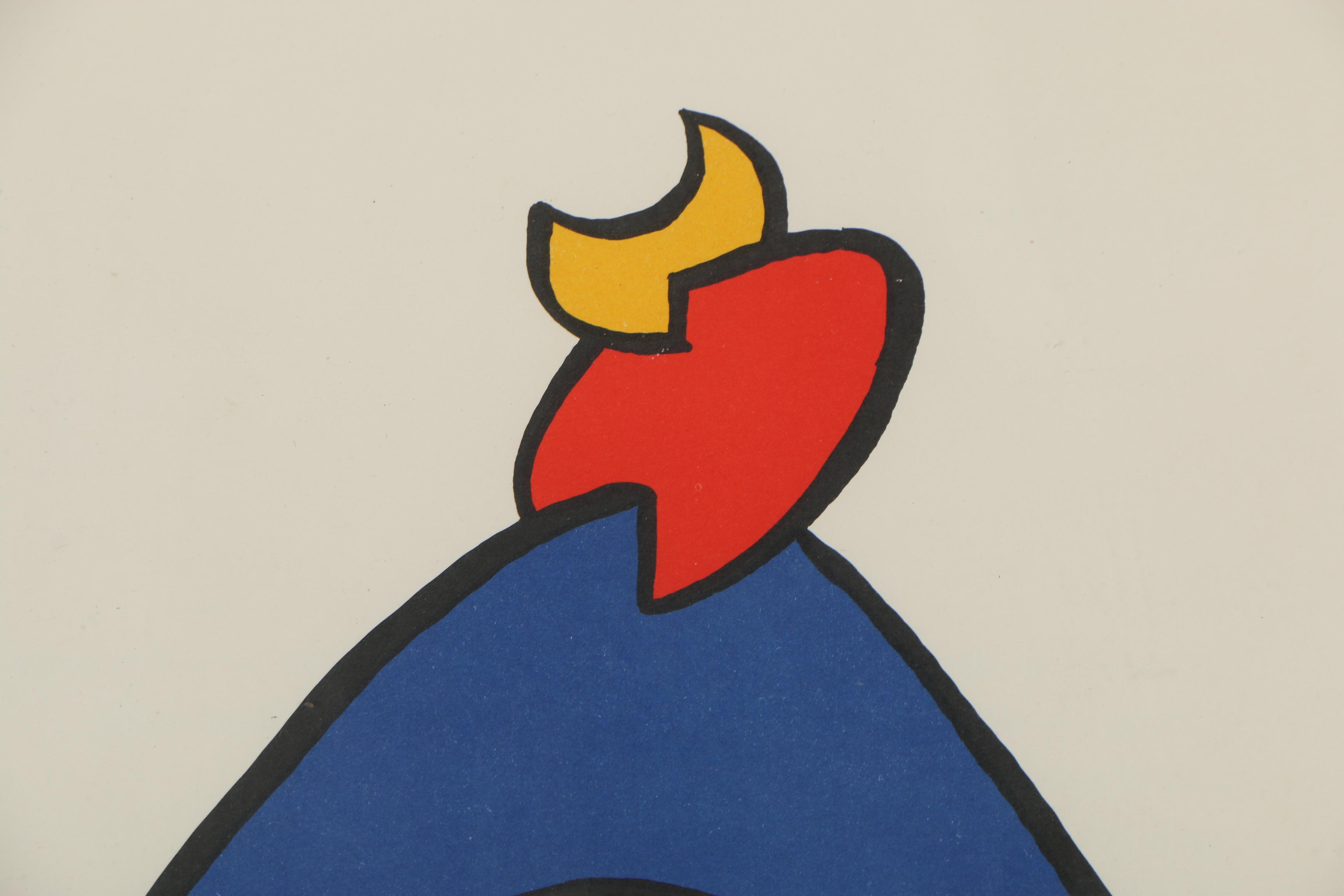 Alexander Calder Color Lithograph for "Derrière le Miroir", 1963