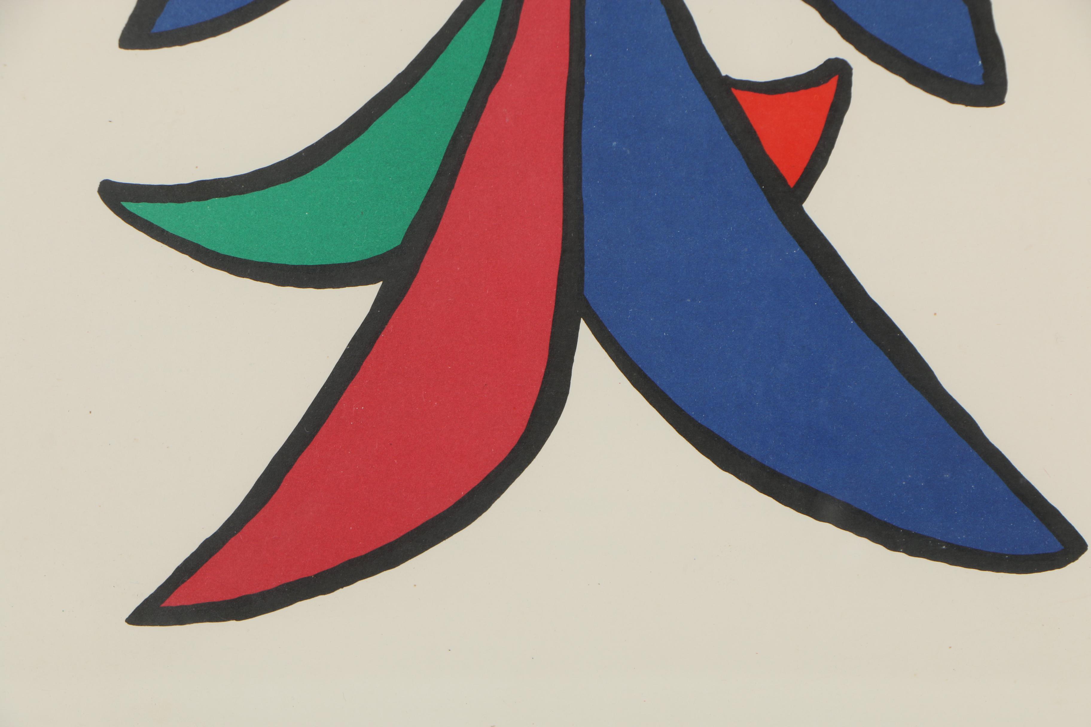 Alexander Calder Color Lithograph for "Derrière le Miroir", 1963