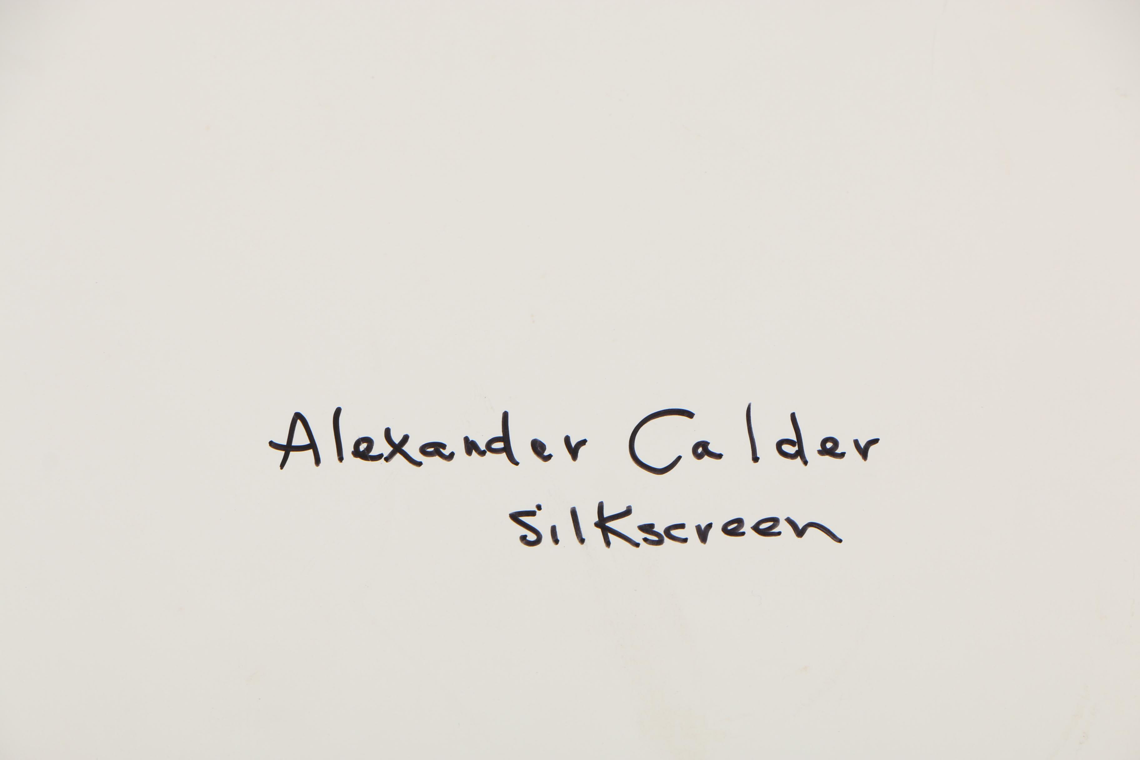 Alexander Calder Color Lithograph for "Derrière le Miroir", 1963