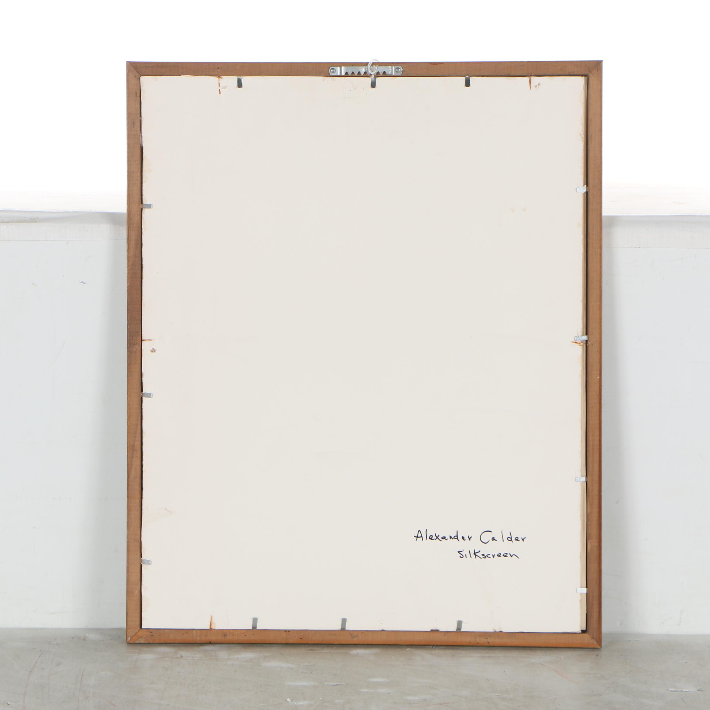 Alexander Calder Color Lithograph for "Derrière le Miroir", 1963