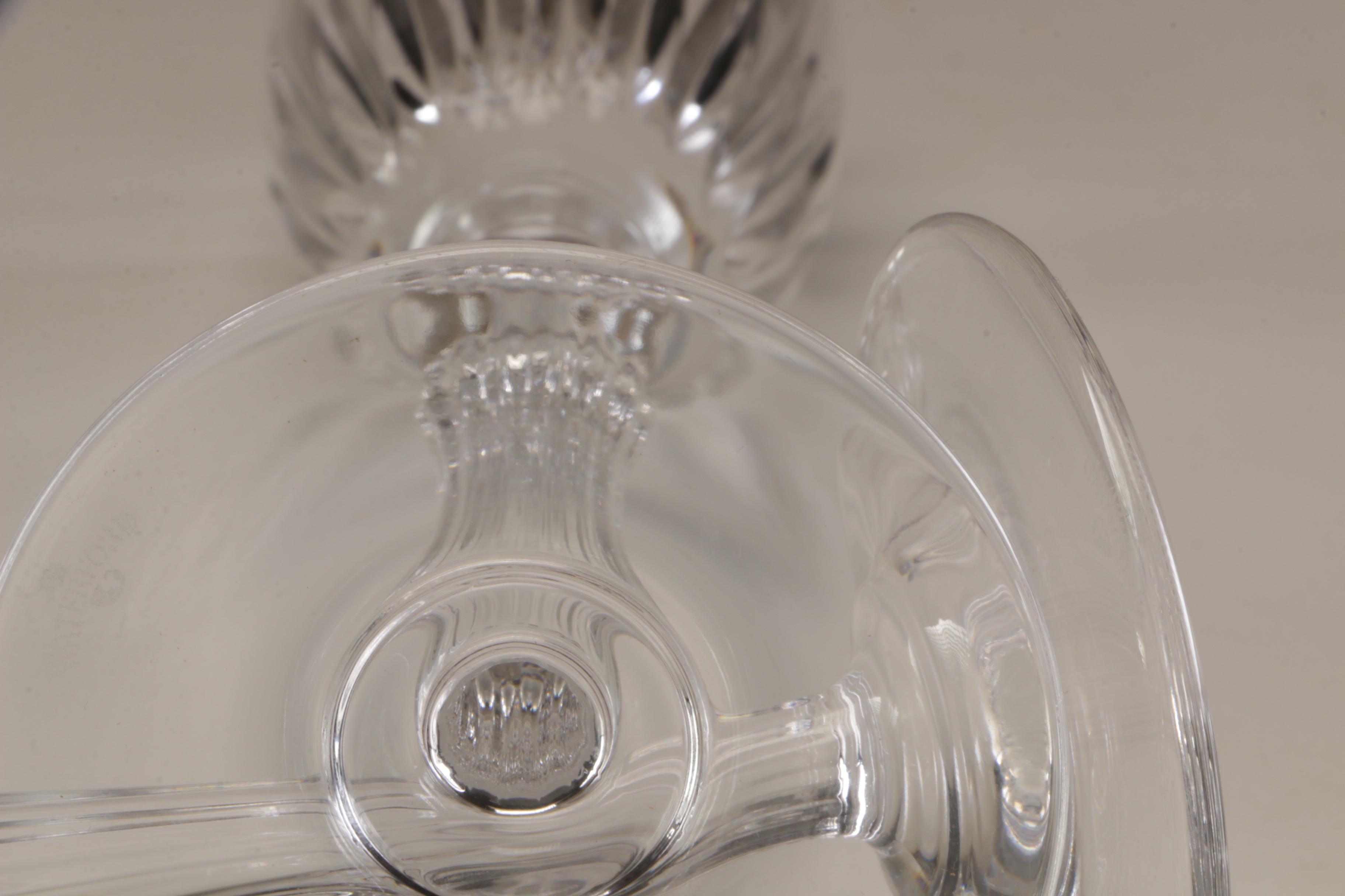 Waterford Crystal "Carleton Shell" Fluted Champagne Glasses