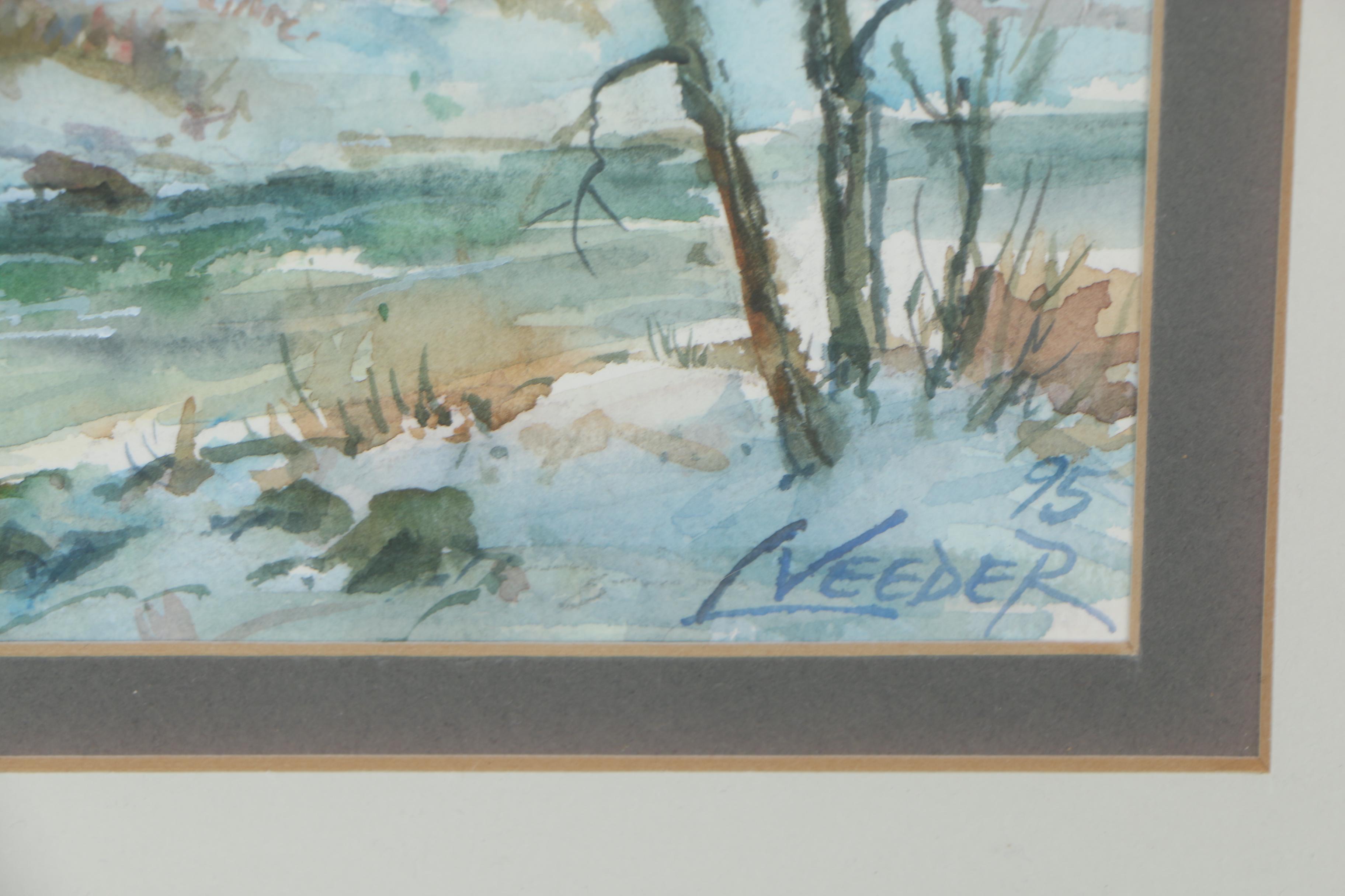 Larry Veeder Western Landscape Watercolor Painting