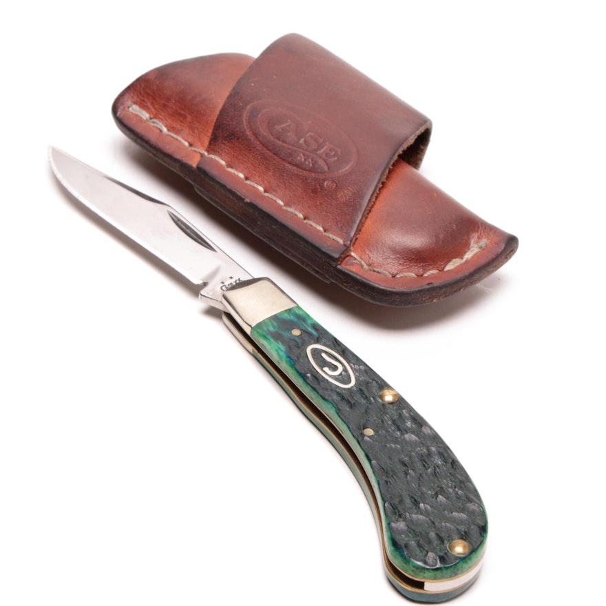 Case XX Pocket Knife with Leather Sheath