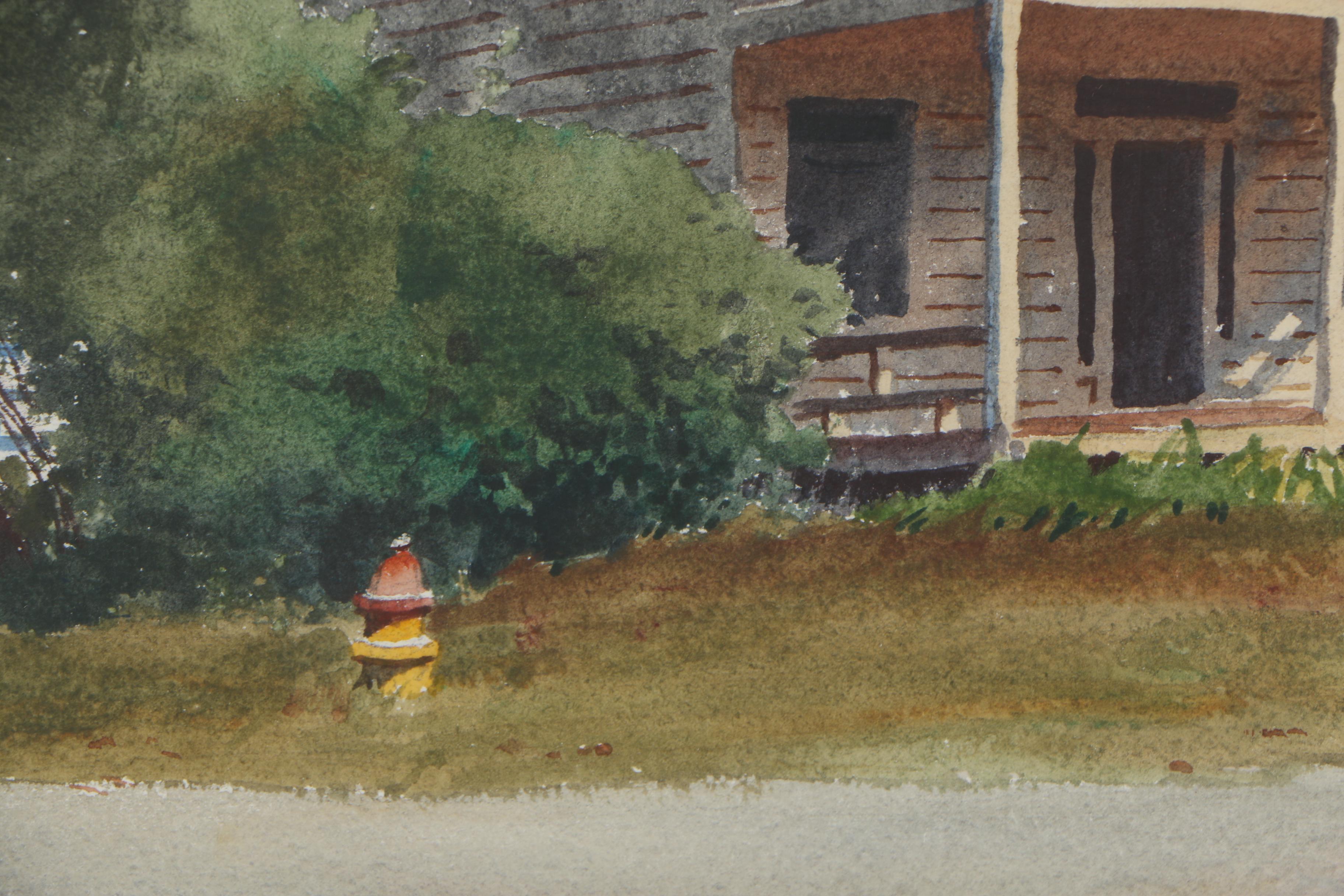 Edmond J. Fitzgerald Watercolor Painting