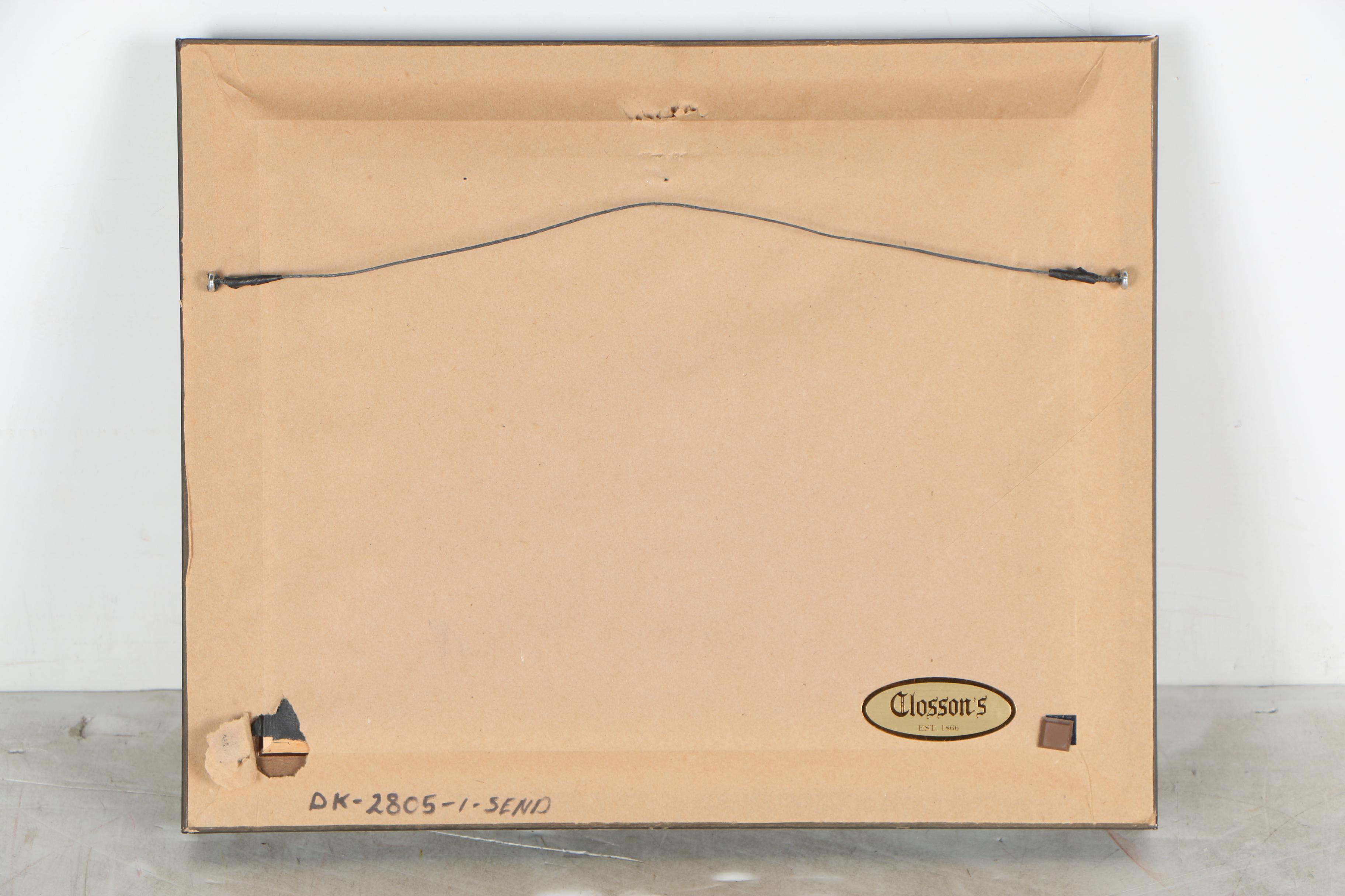 Edmond J. Fitzgerald Oil Painting of Townscape