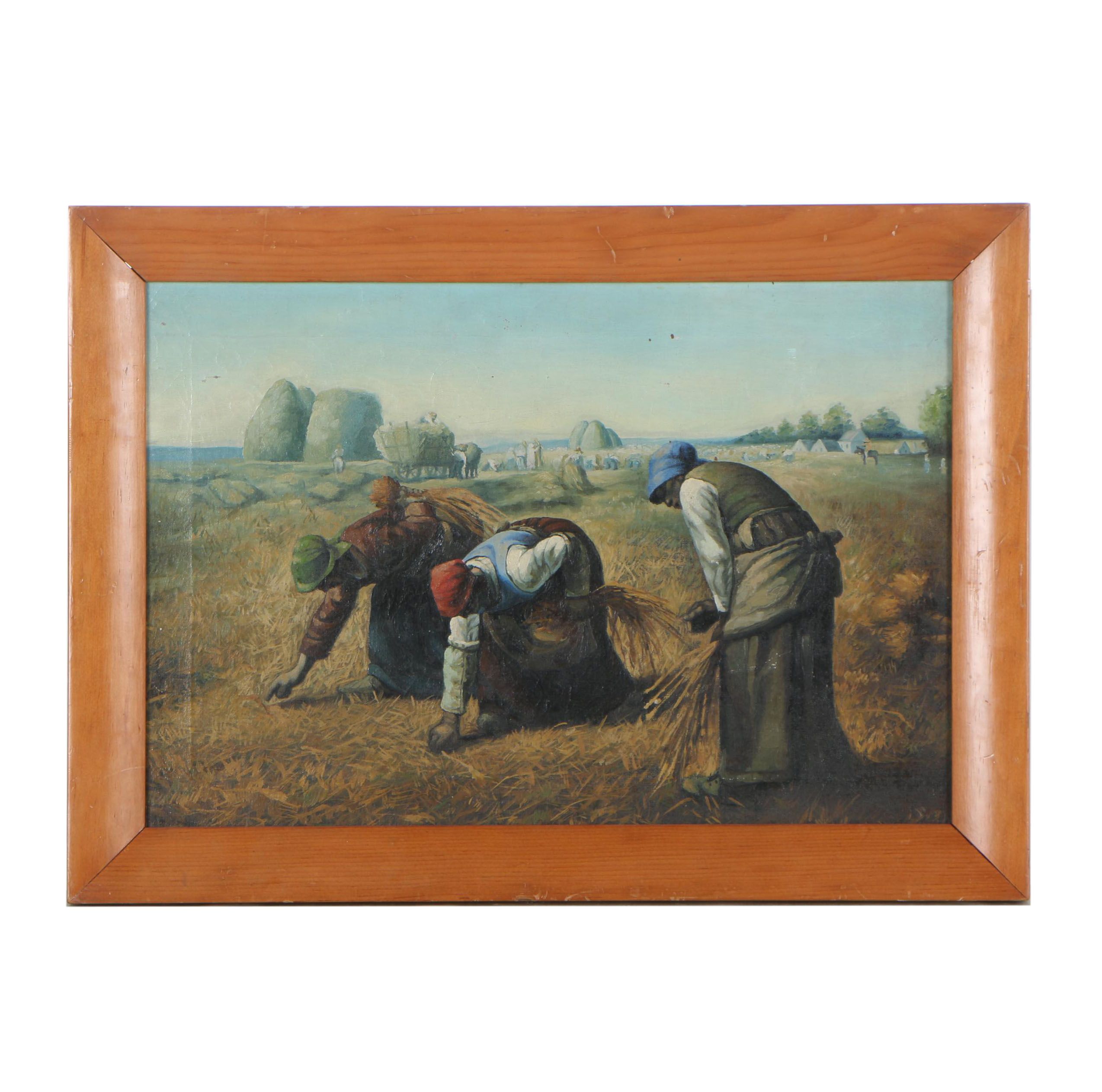 Copy Oil Painting after Jean-François Millet "The Gleaners"