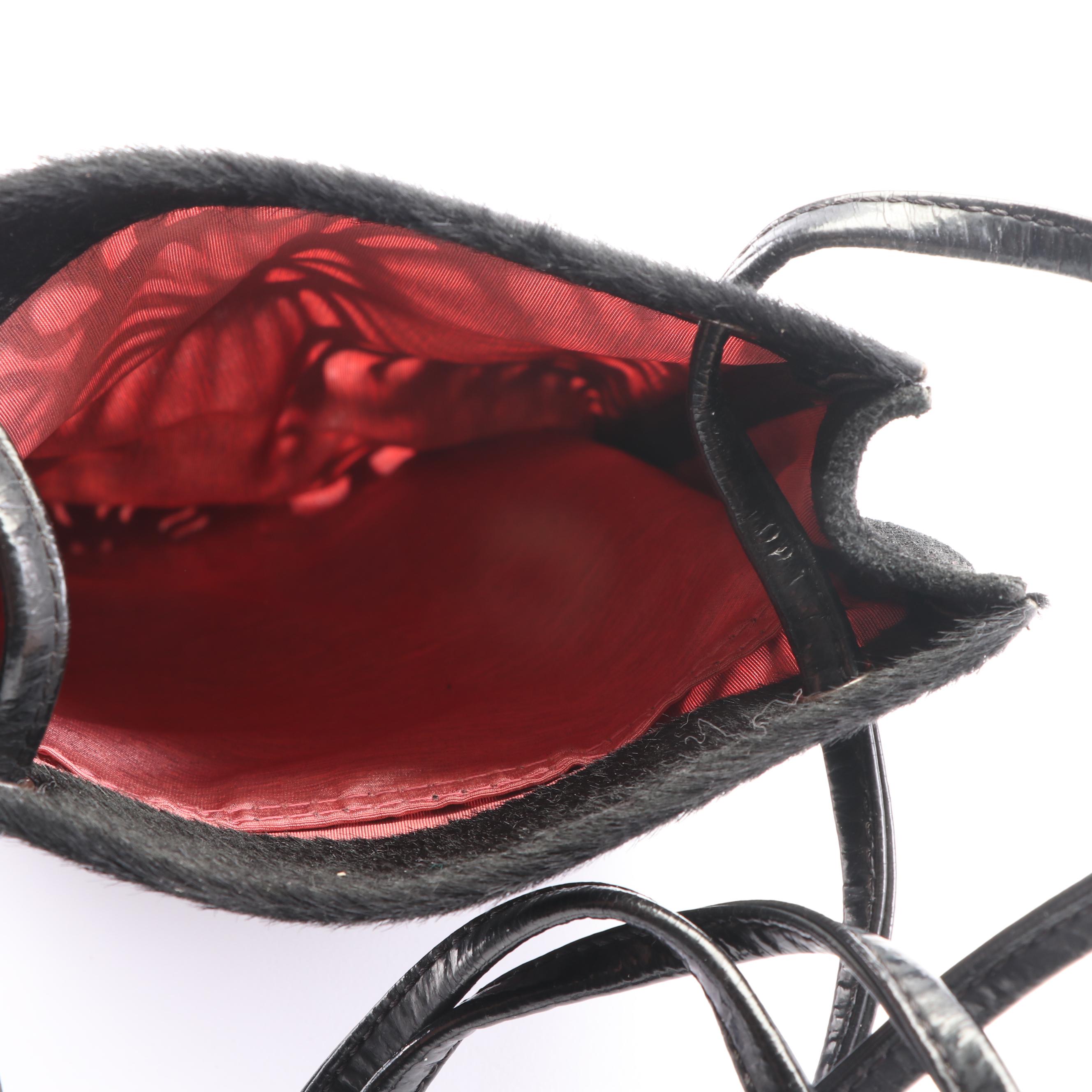 Longchamp Dyed Calf Hair Crossbody and Tory Burch Leather Foldover Crossbody Bag