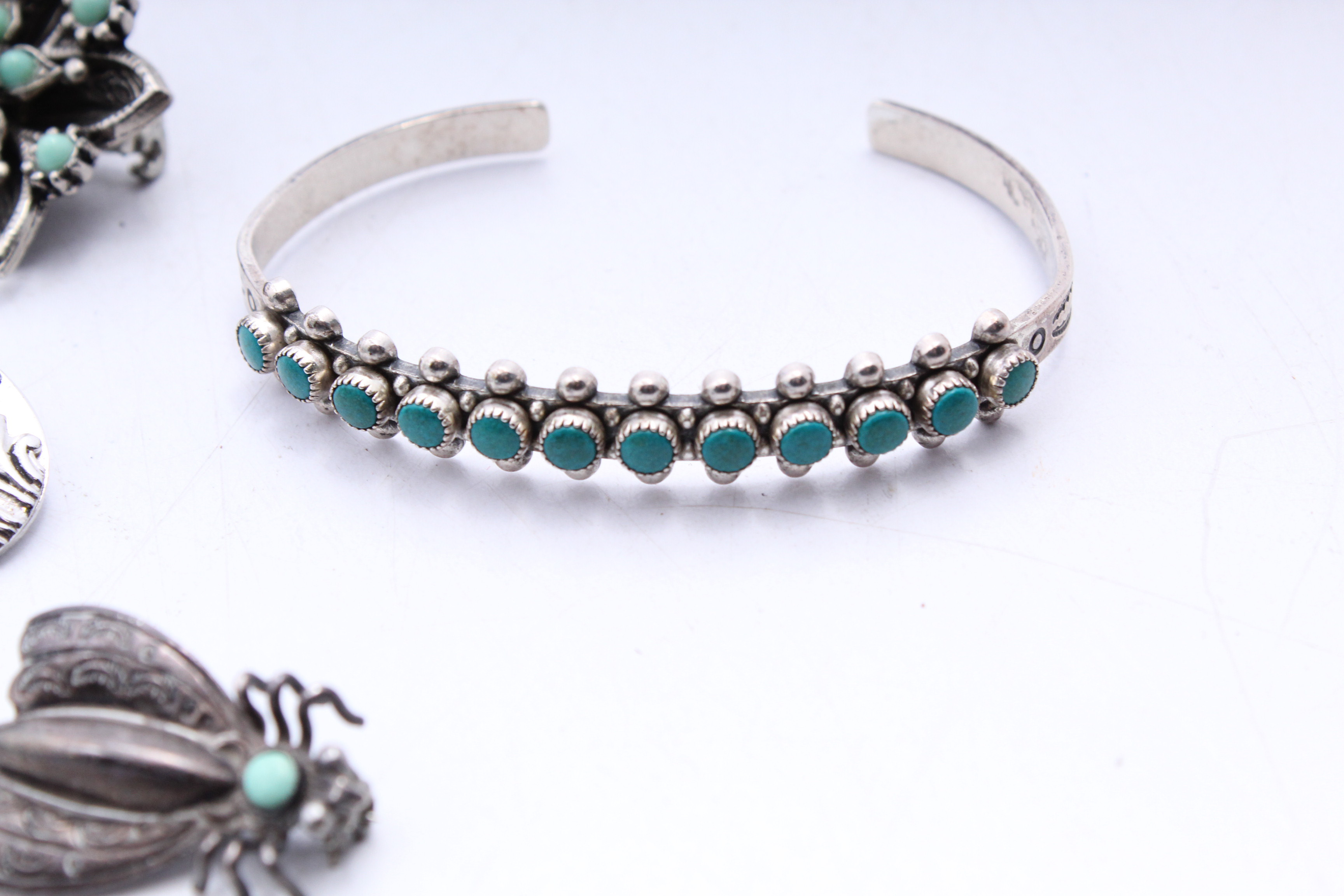 Sterling Silver and Dyed Turquoise Jewelry Collection