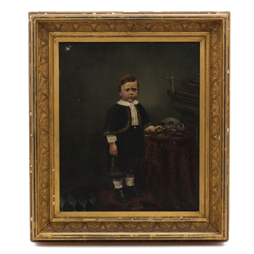 Julius Robert Hoening 1862 Portrait Oil Painting