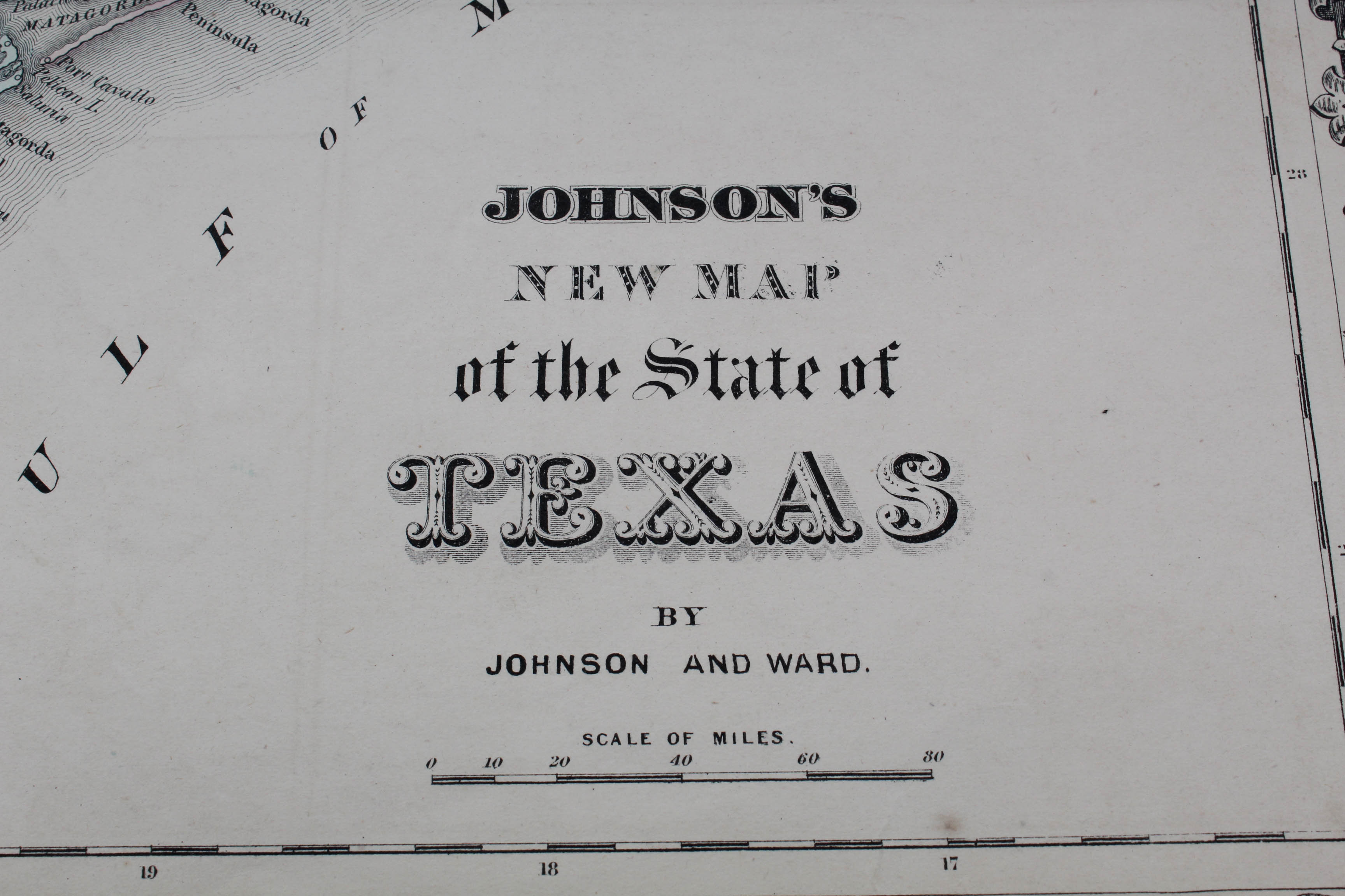 Johnson's 1863 "New Map of the State of Texas"