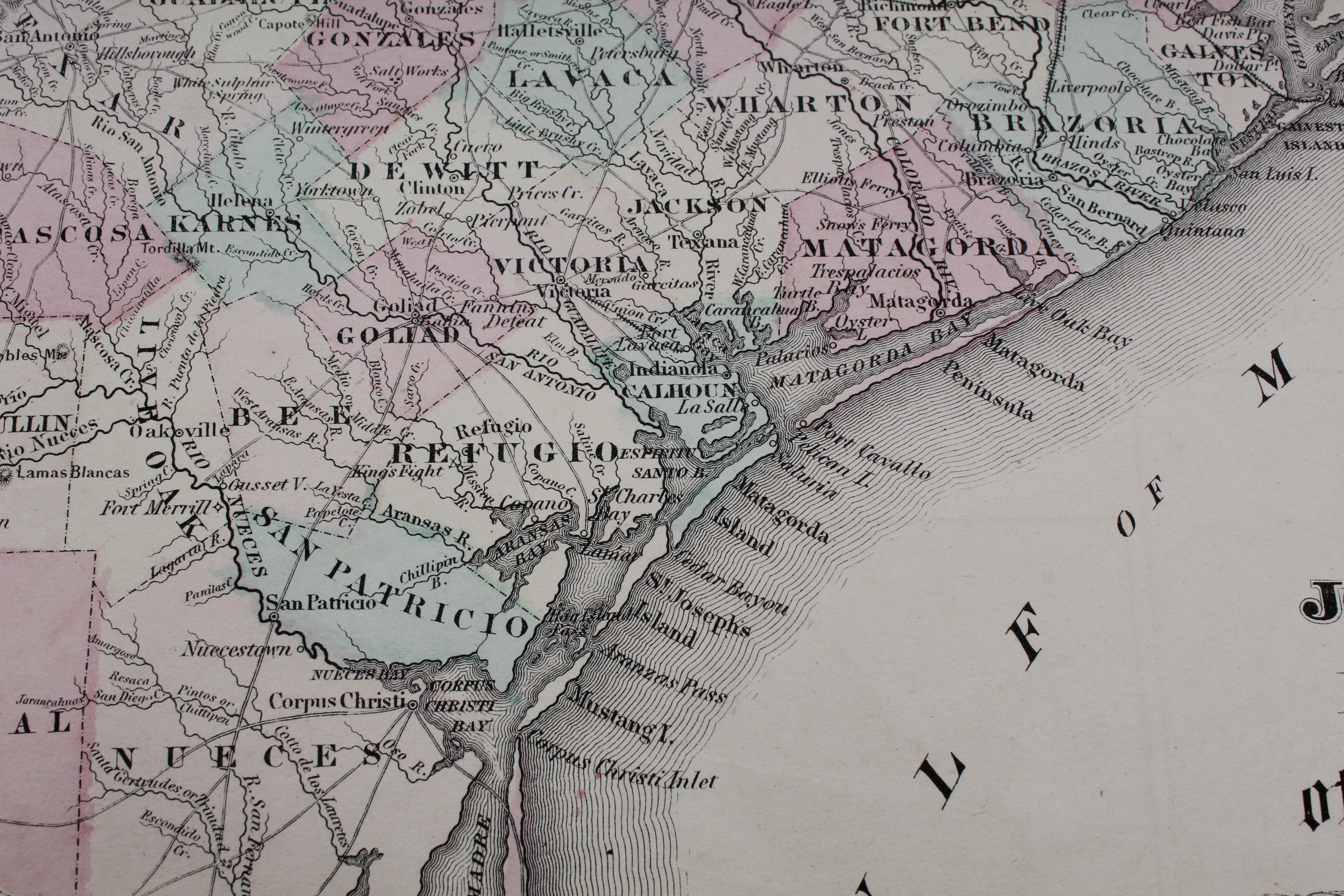 Johnson's 1863 "New Map of the State of Texas"