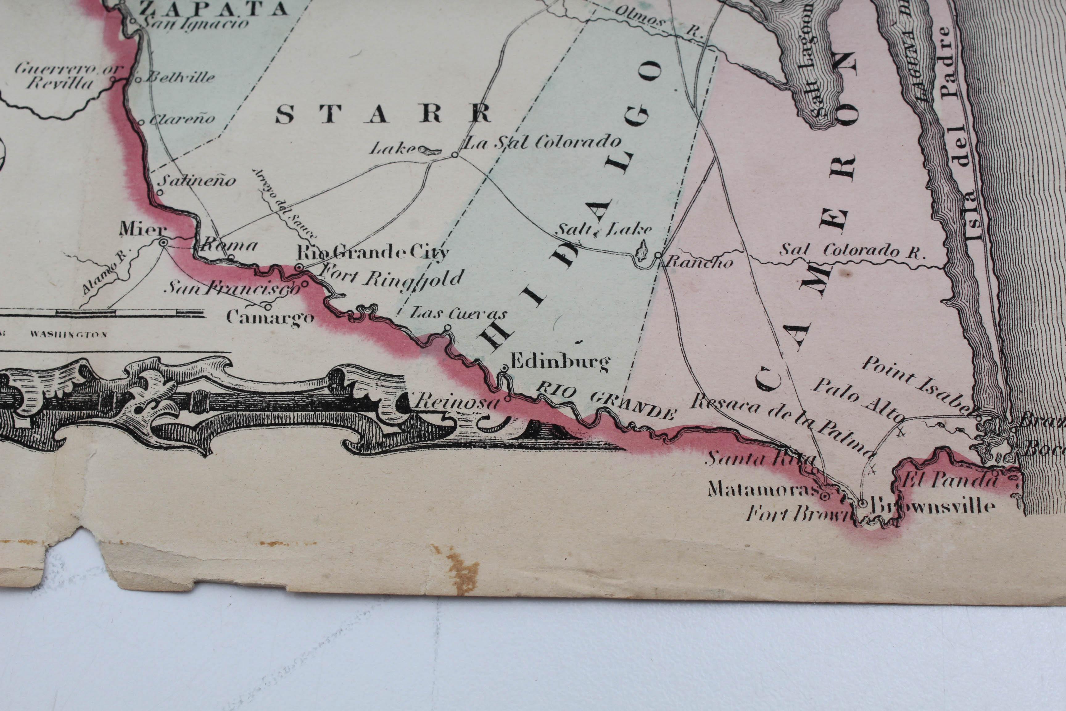 Johnson's 1863 "New Map of the State of Texas"