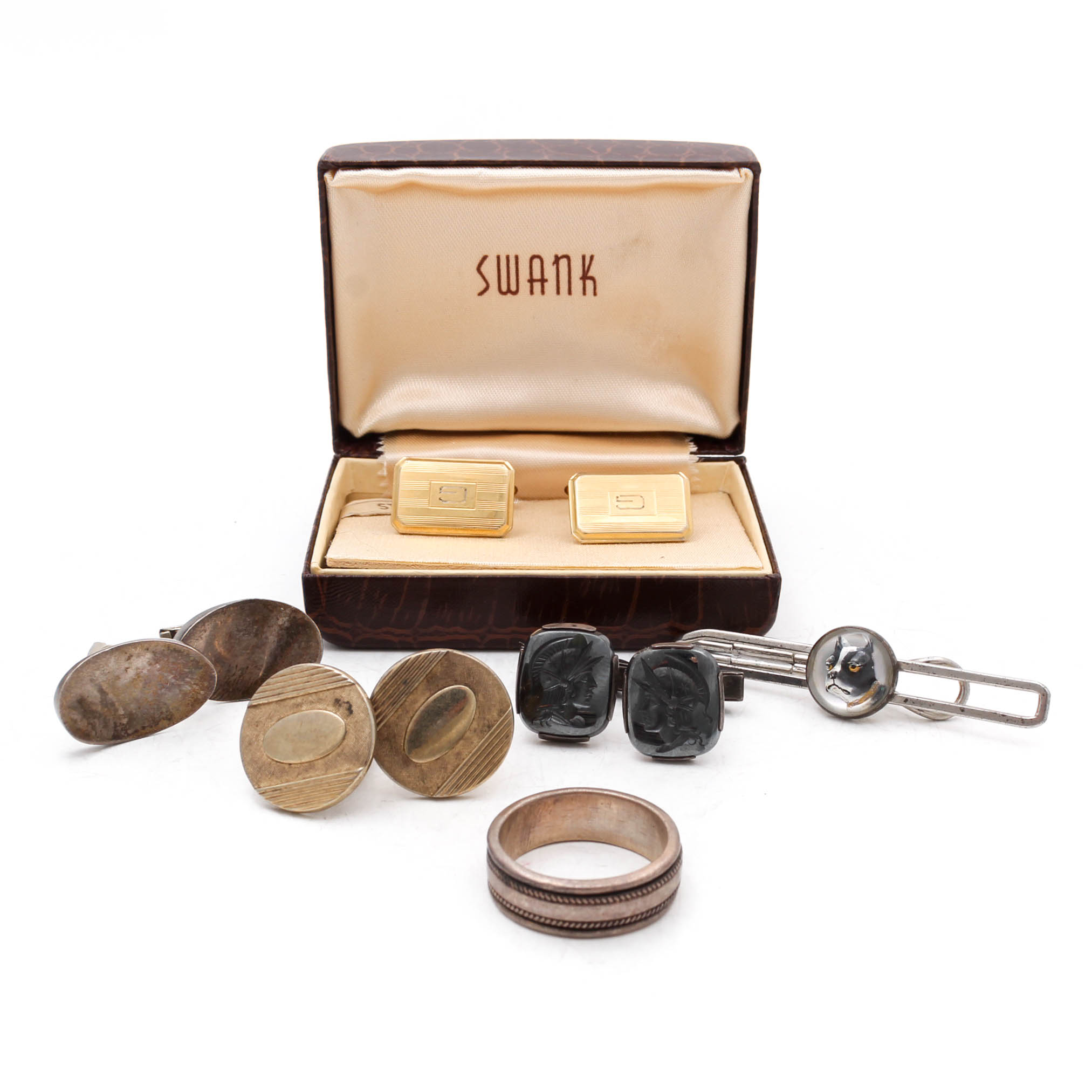 Sterling Silver Men's Jewelry Featuring Swank and Krementz