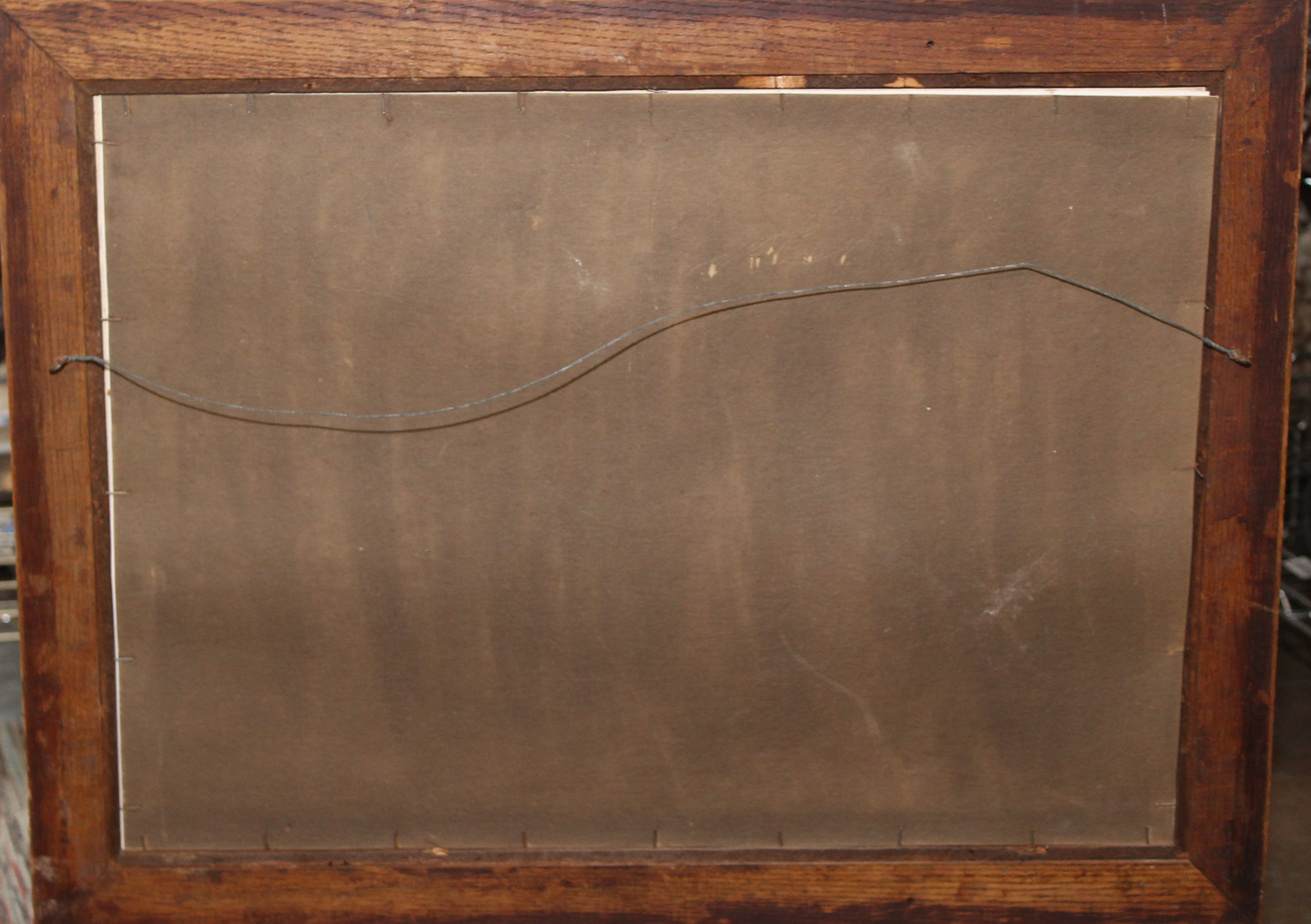 James Milton Sessions Watercolor of Fishing Boats