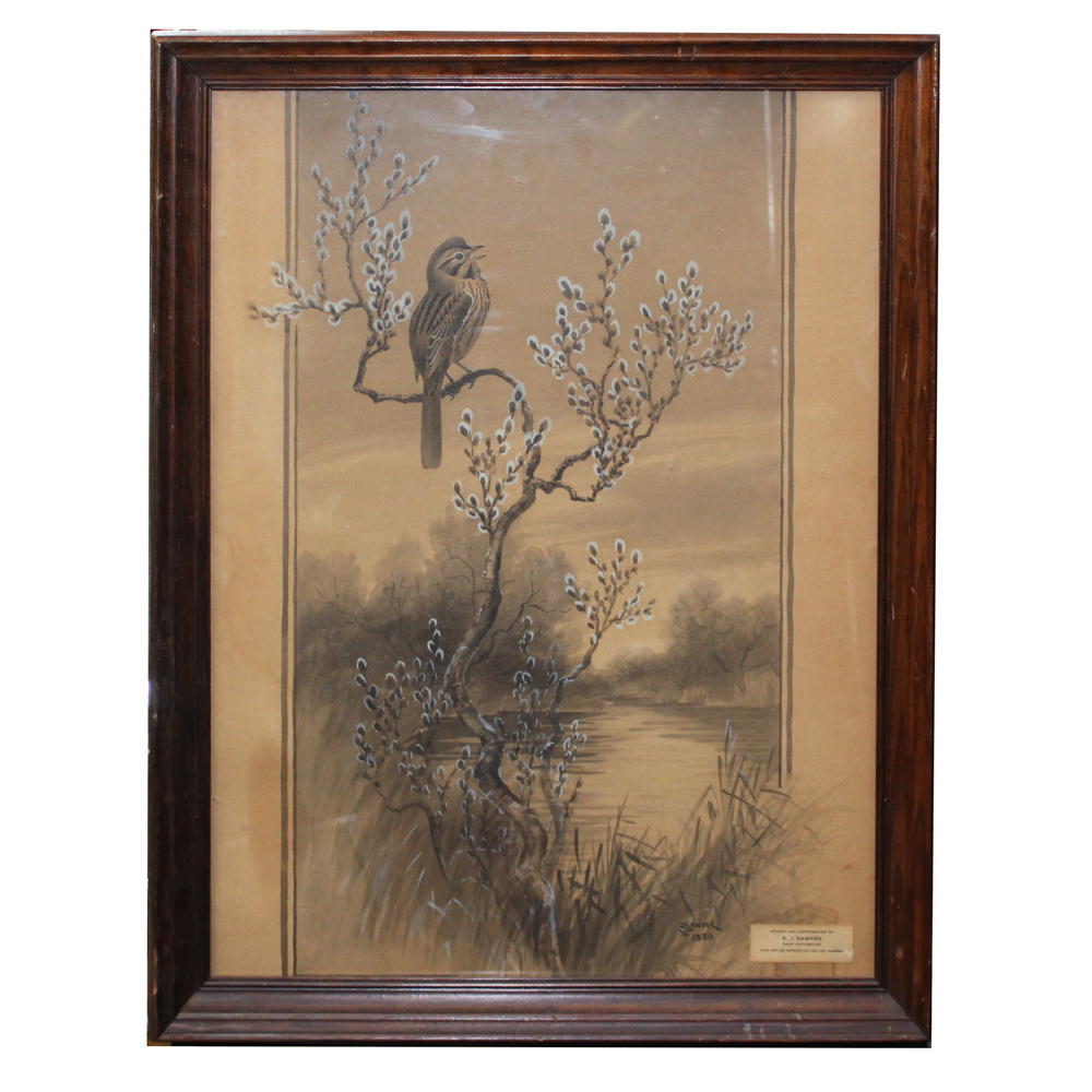 Edmund Sawyer Naturalist Watercolor