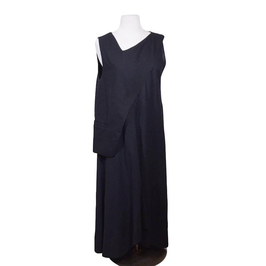 Colour-5-Power Black Full-Length Dress