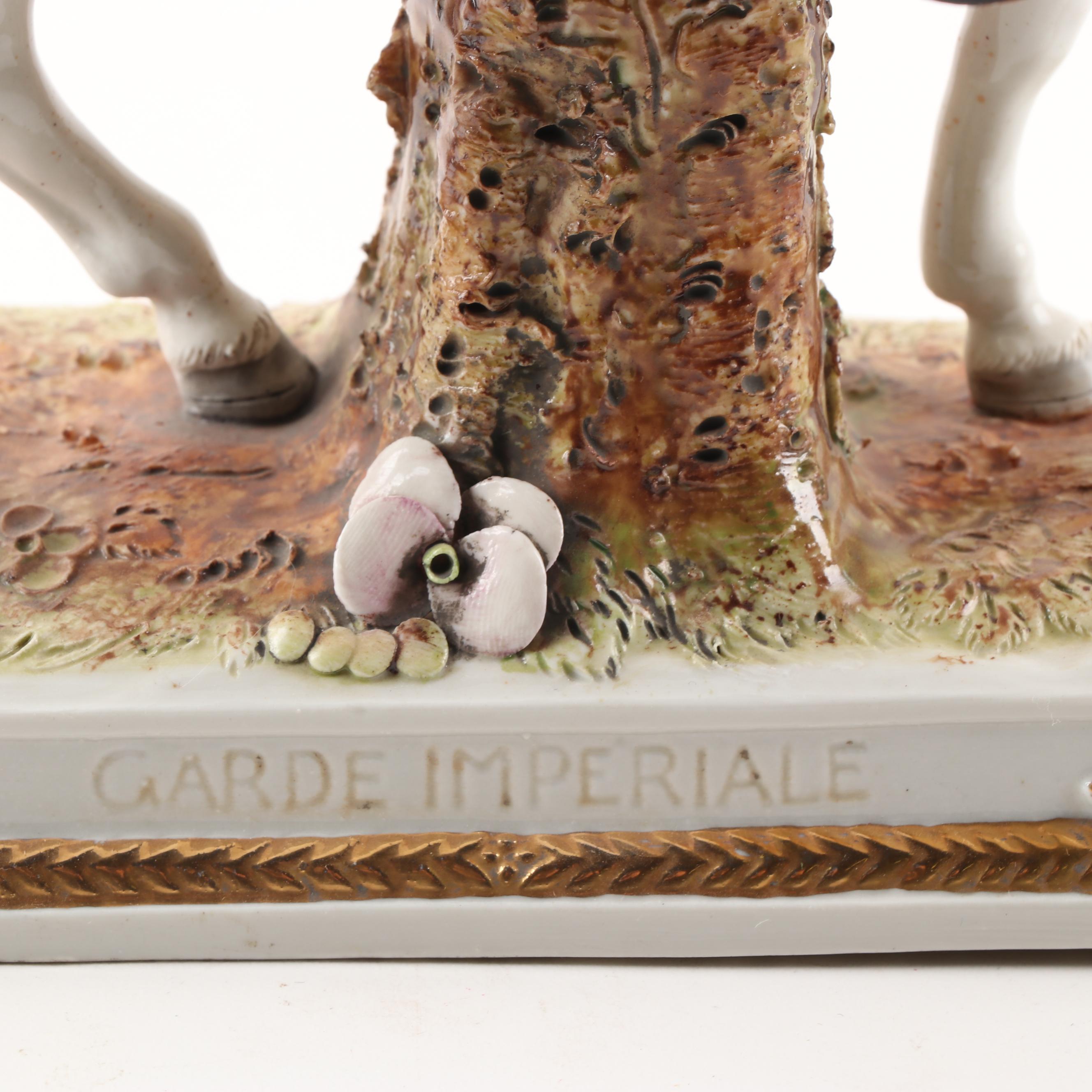 Kister Porcelain "Garde Imperiale" Soldier Figurine, Early 20th Century