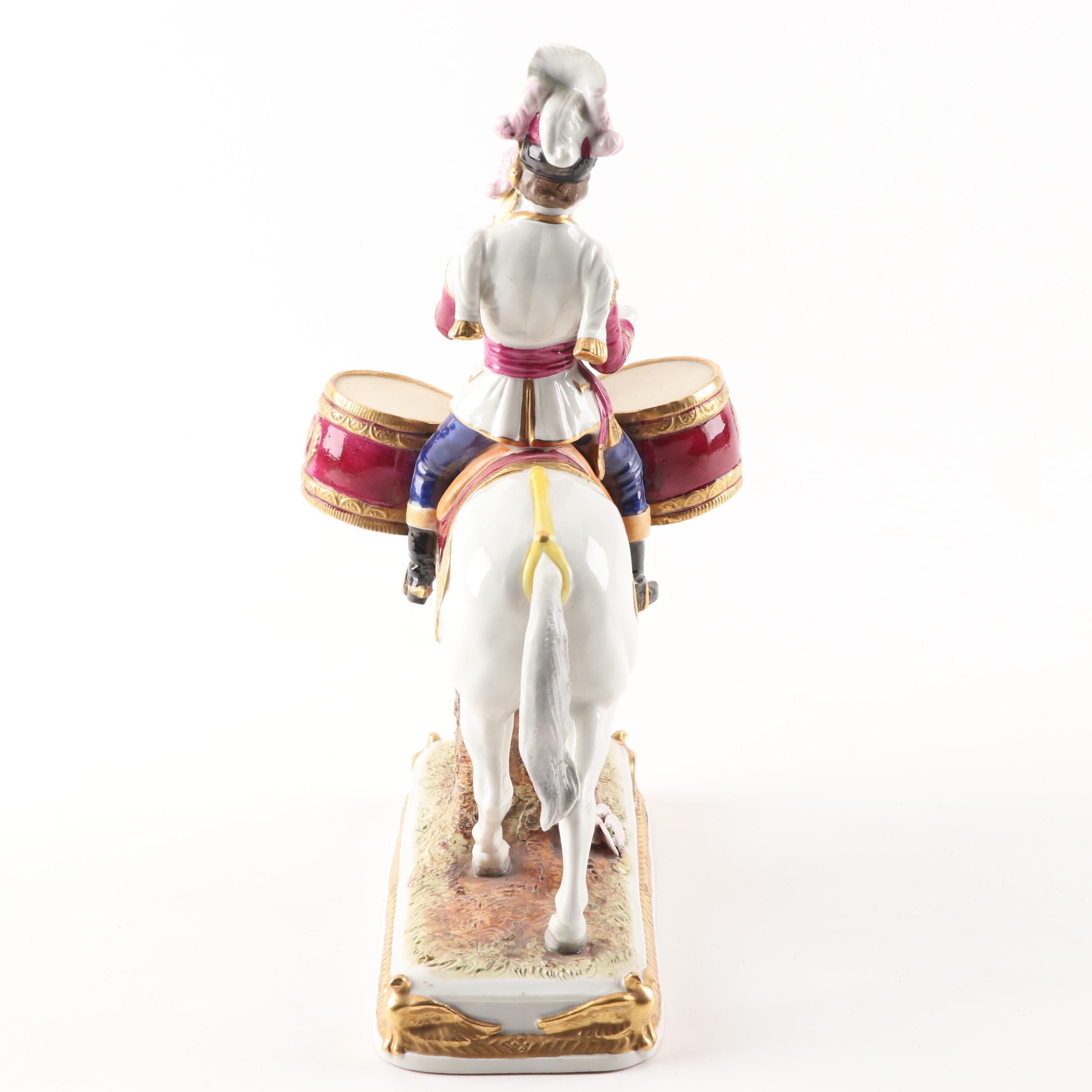 Kister Porcelain "Garde Imperiale" Soldier Figurine, Early 20th Century