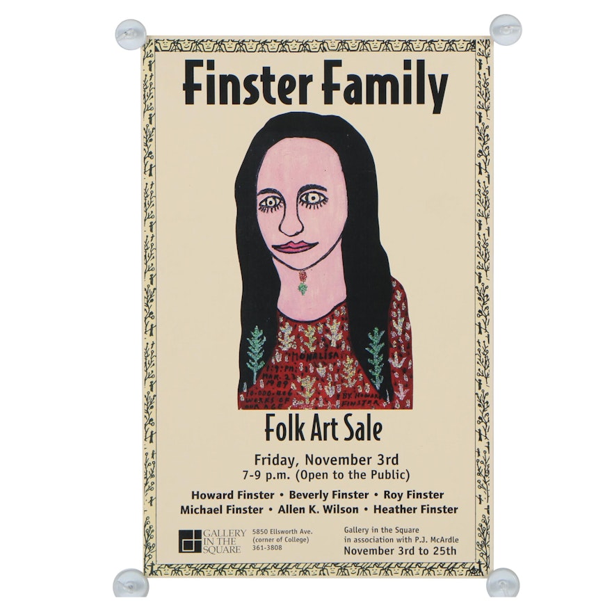 "Finster Family Folk Art Sale" Gallery Poster