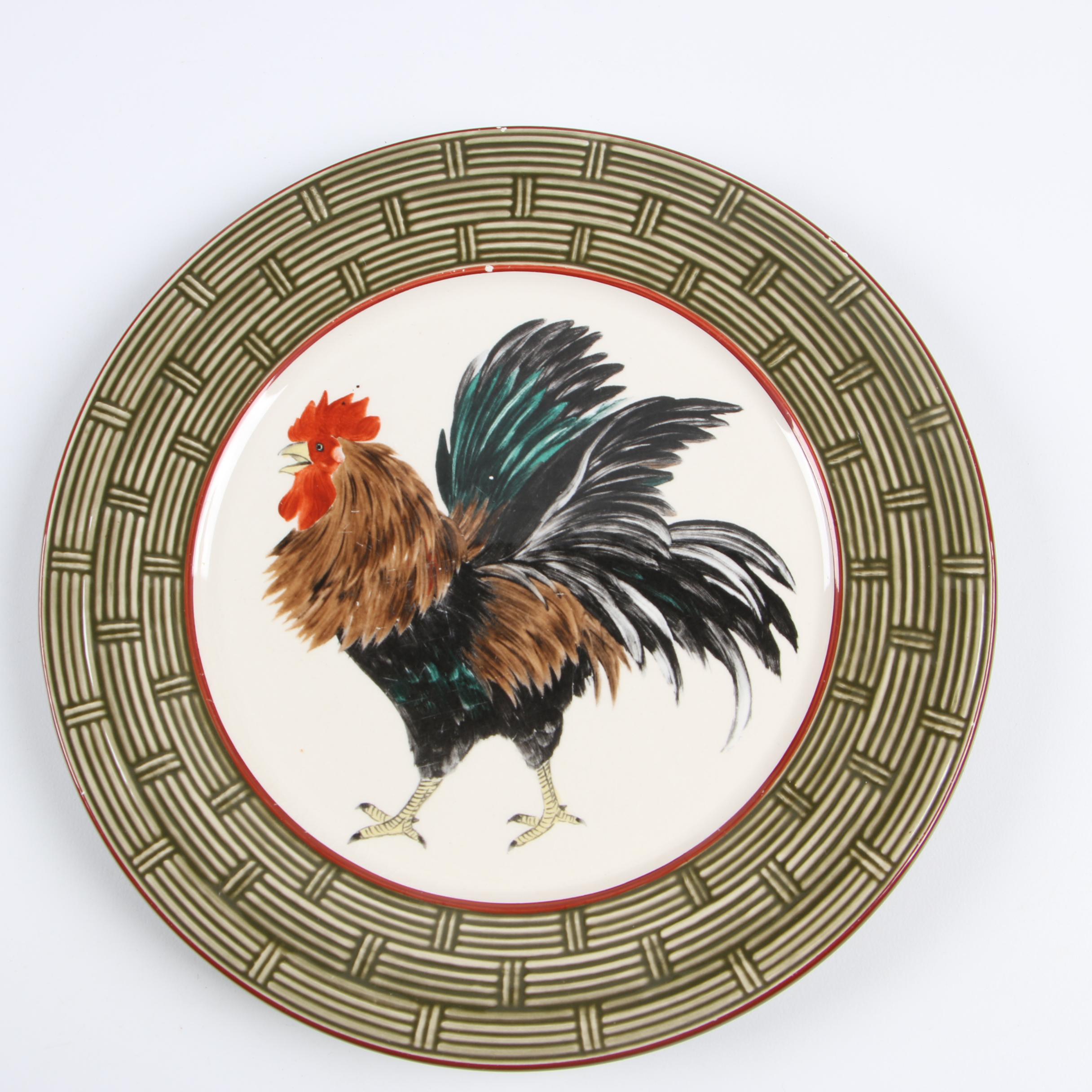 Niderviller "Cour Normande Bronze Green" Earthenware Dinnerware